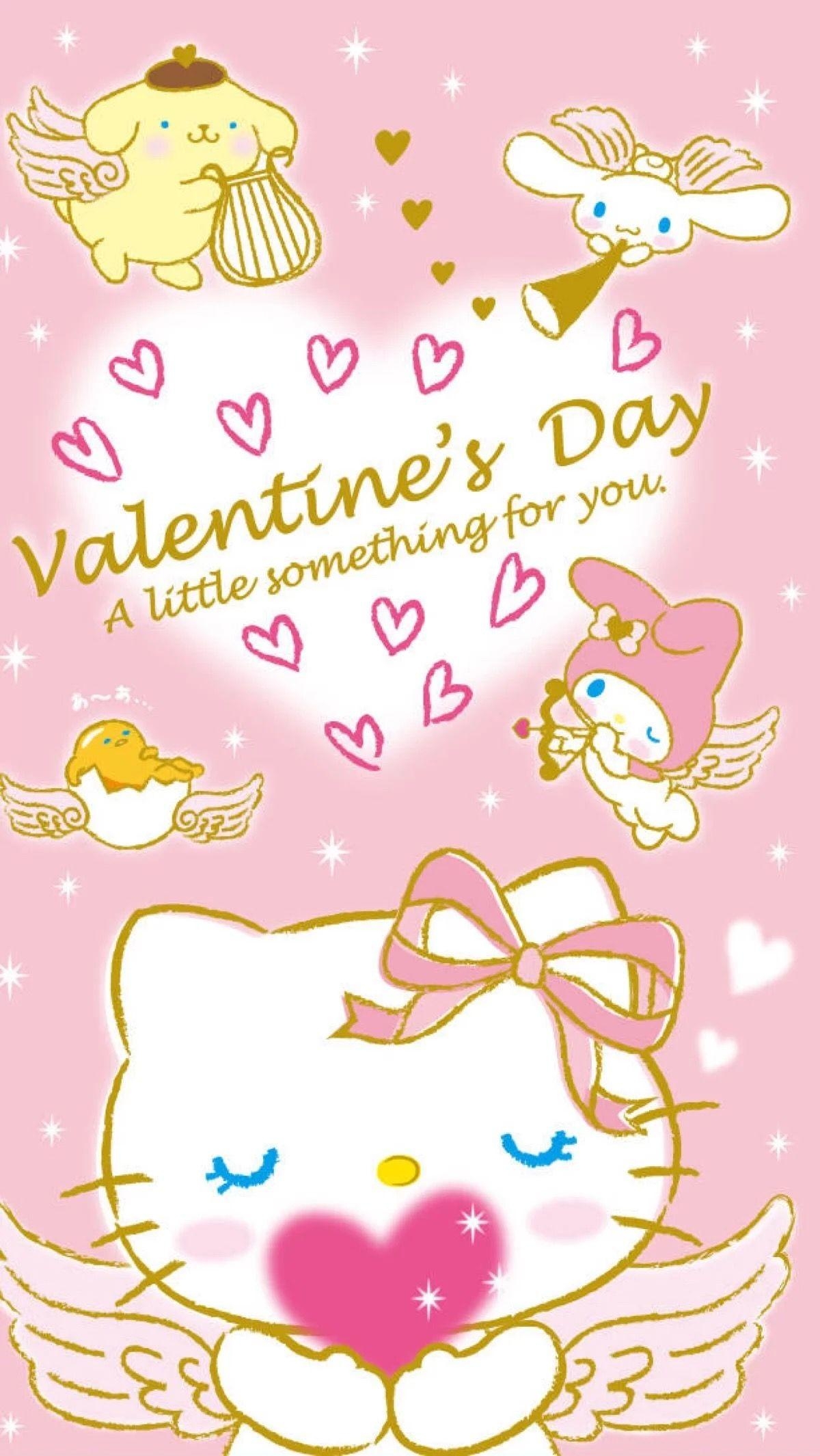 1200x2130 Valentine Kitty Wallpaper, Phone