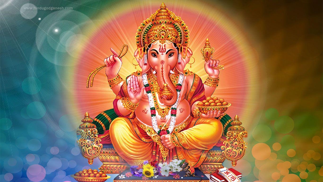 1370x770 Ganpati photo HD full size. Ganpati photo hd, HD wallpaper, Desktop