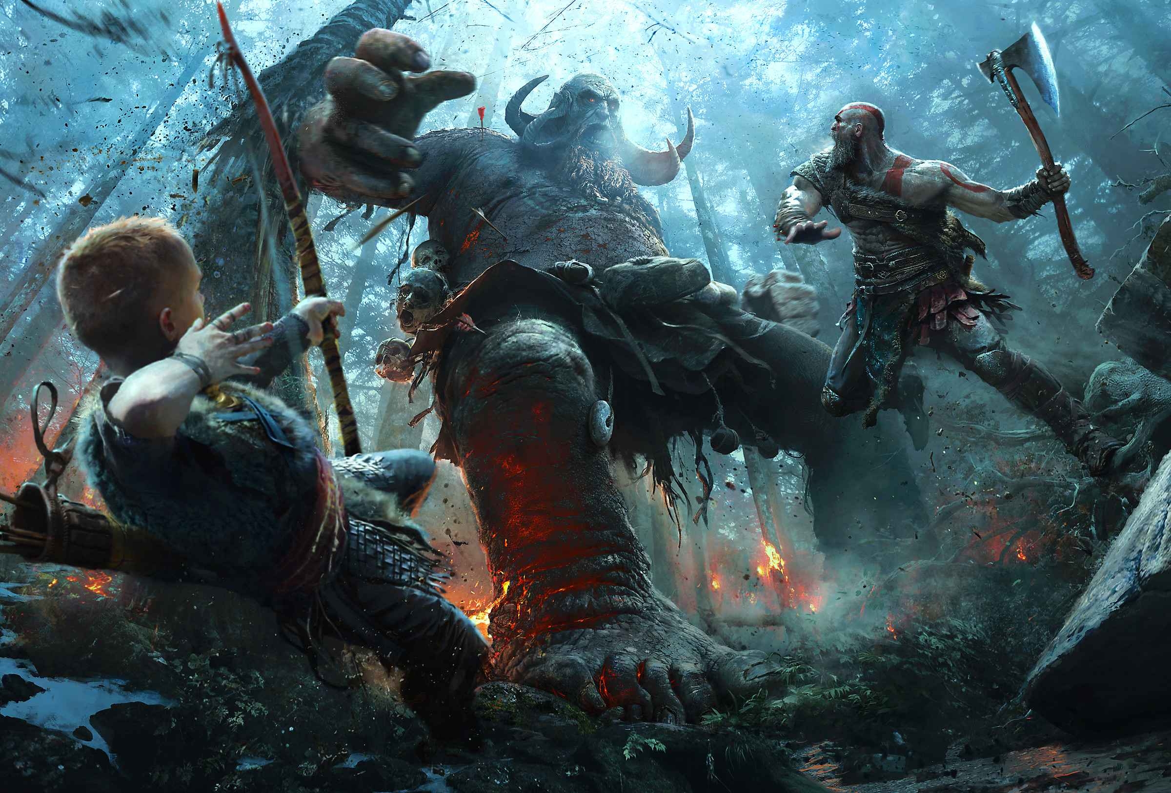 2400x1630 God of War Wallpaper In HD, 4K For PS4, Desktop