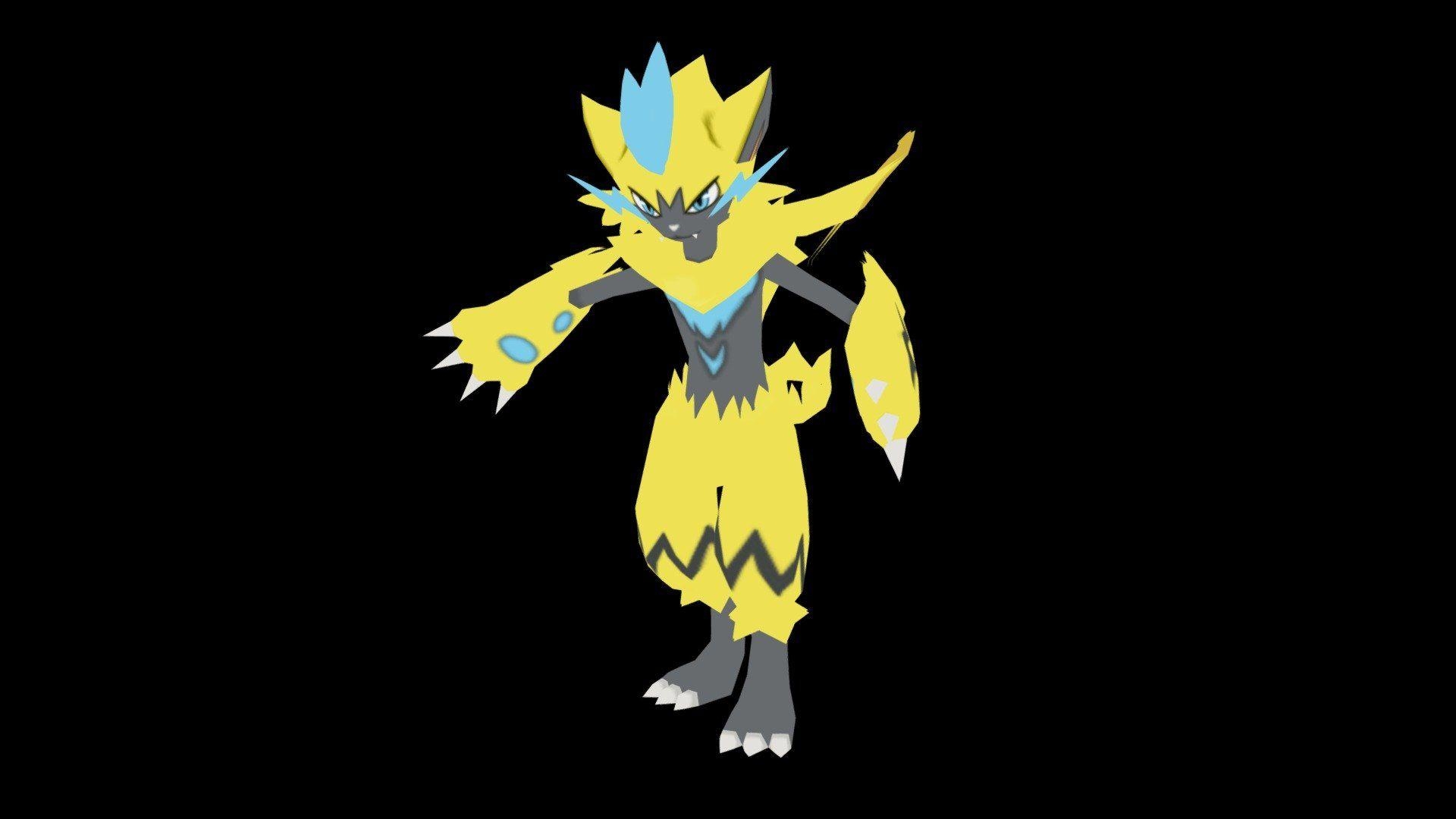 1920x1080 Zeraora (Ultra Sun Moon) Pokemon Model By Antyyy (, Desktop