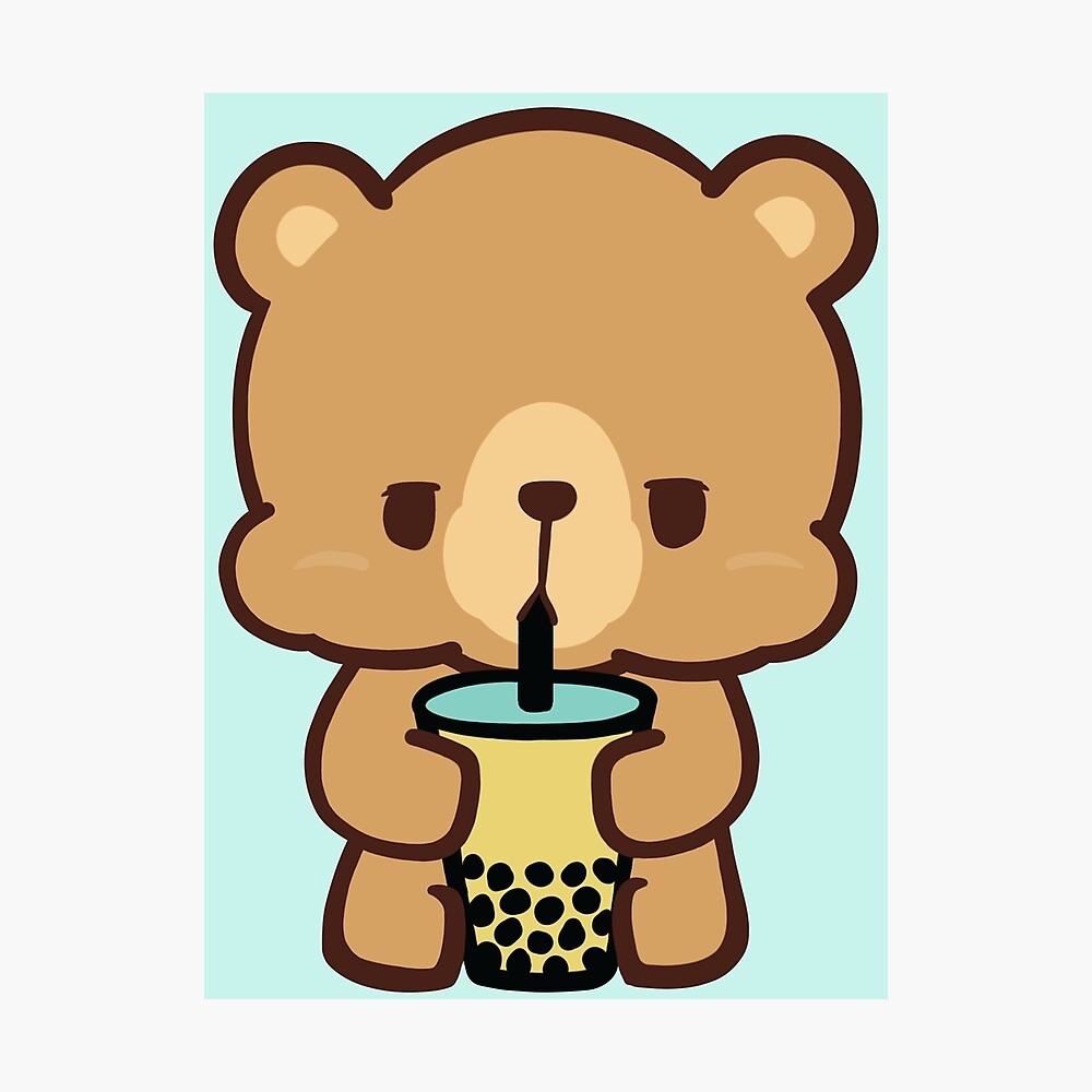 1000x1000 Boba Bear Poster, Phone