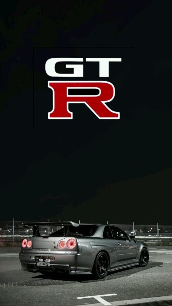 700x1250 Could someone make me a wallpaper like the top one from the bottom picture. Would like a shiny gtr logo, Phone