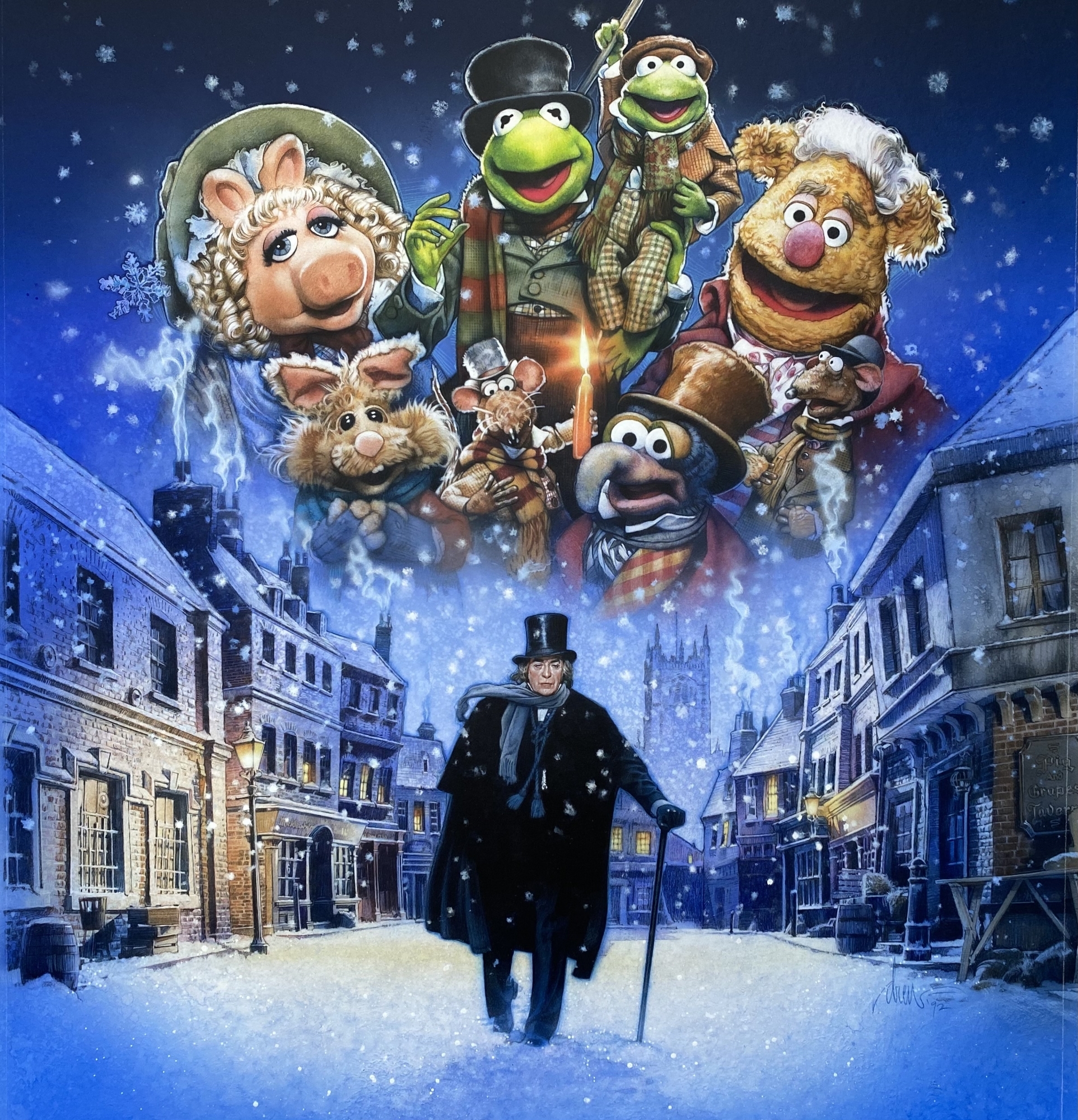 1930x2000 Drew Struzan Muppet Christmas Carol Movie Poster Artwork, in Monty B's STRUZAN, Drew Poster Art Key Artwork Comic Art Gallery Room, Phone