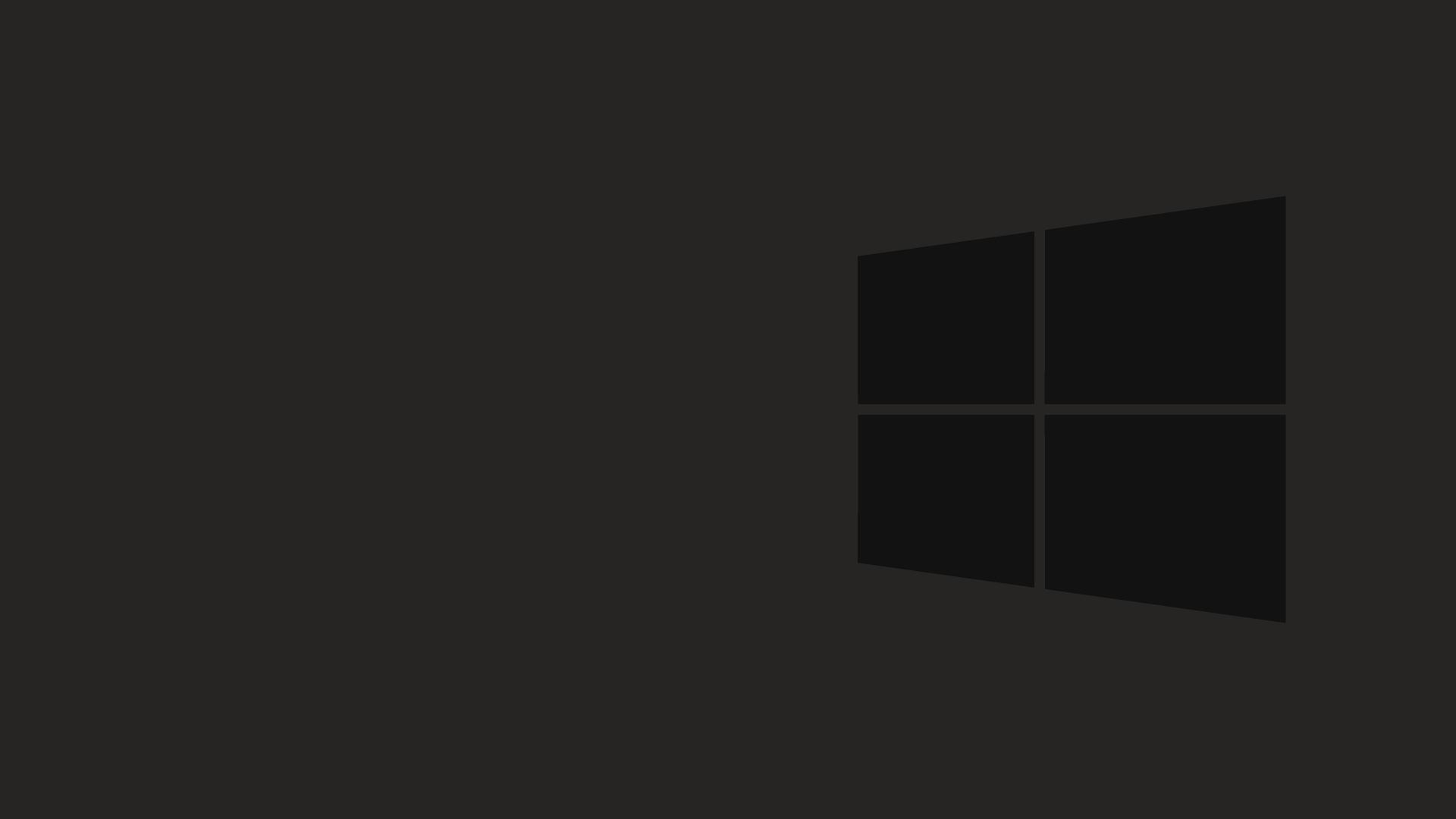 1920x1080 Windows 10 Black Wallpaper, Desktop