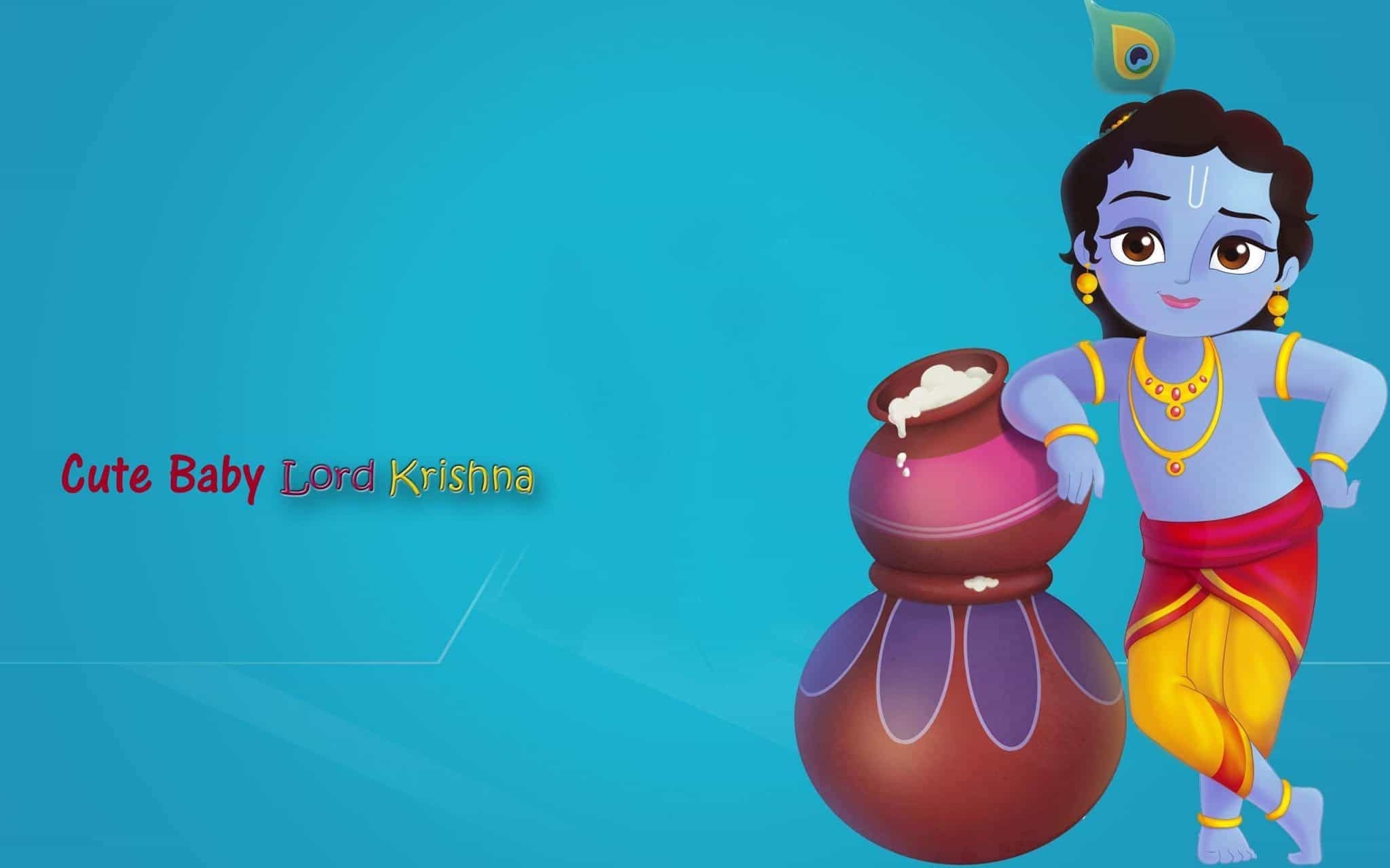 2050x1280 Krishna Janmashtami Animated Wallpaper 2017 Free Download HD, Desktop