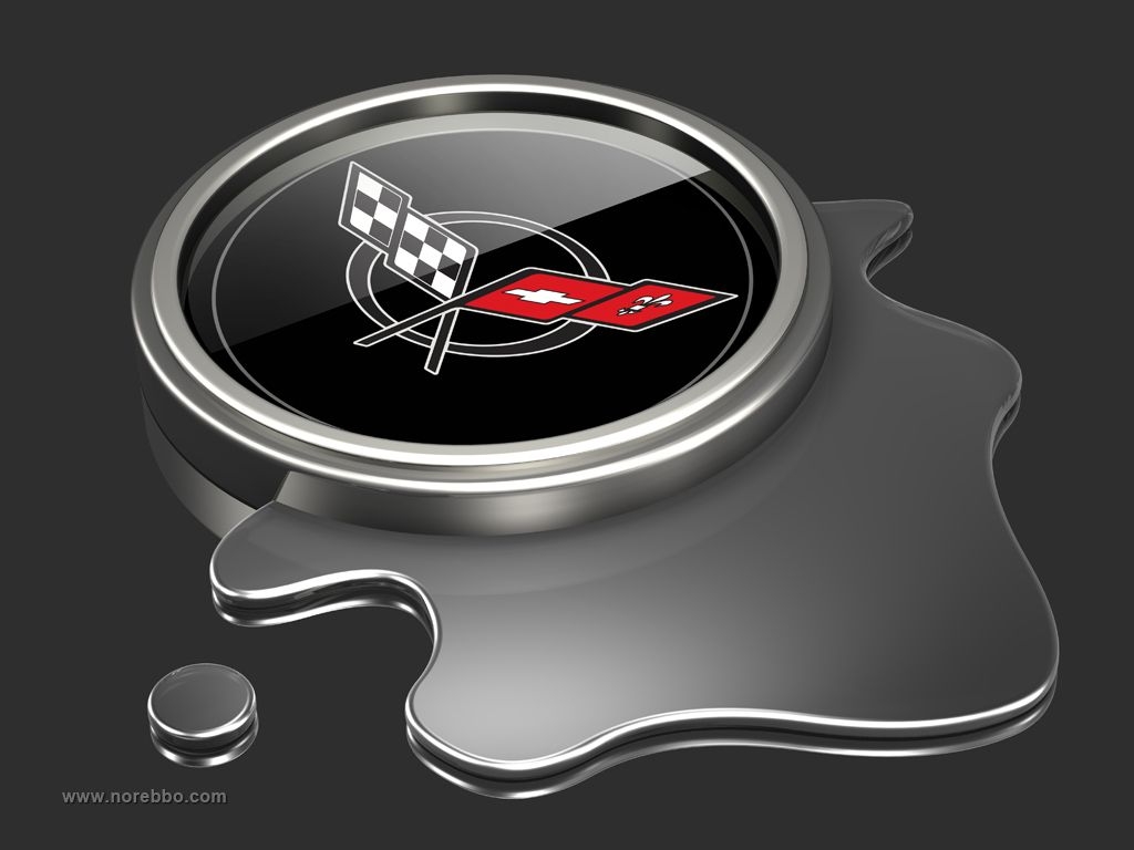 1030x770 Corvette logo illustrations rendered with a variety of objects, Desktop