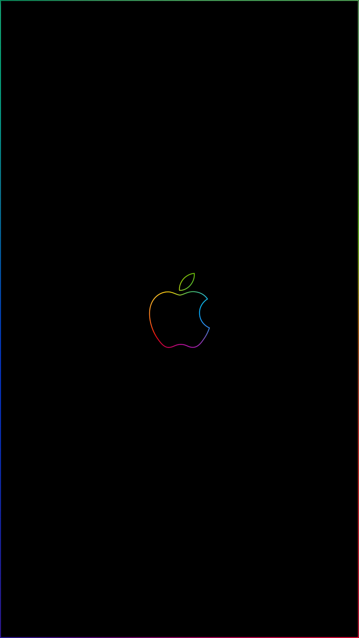 1250x2210 Rainbow border & apple logo iPhone wallpaper Imgur links, Phone