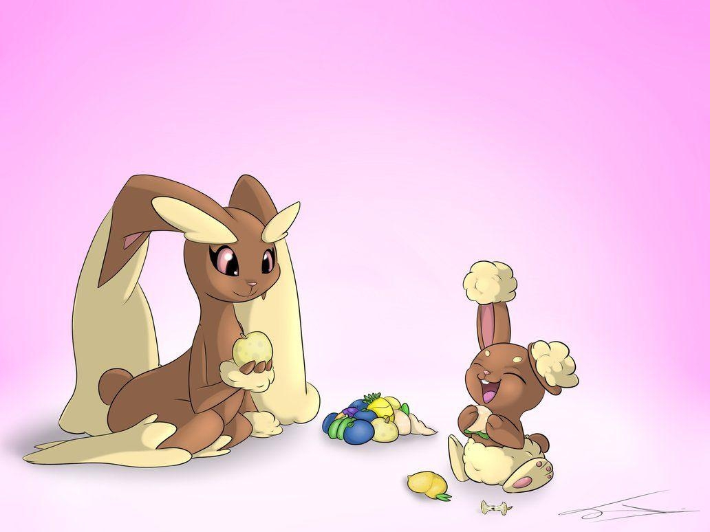 1040x780 Buneary and Lopunny, Desktop