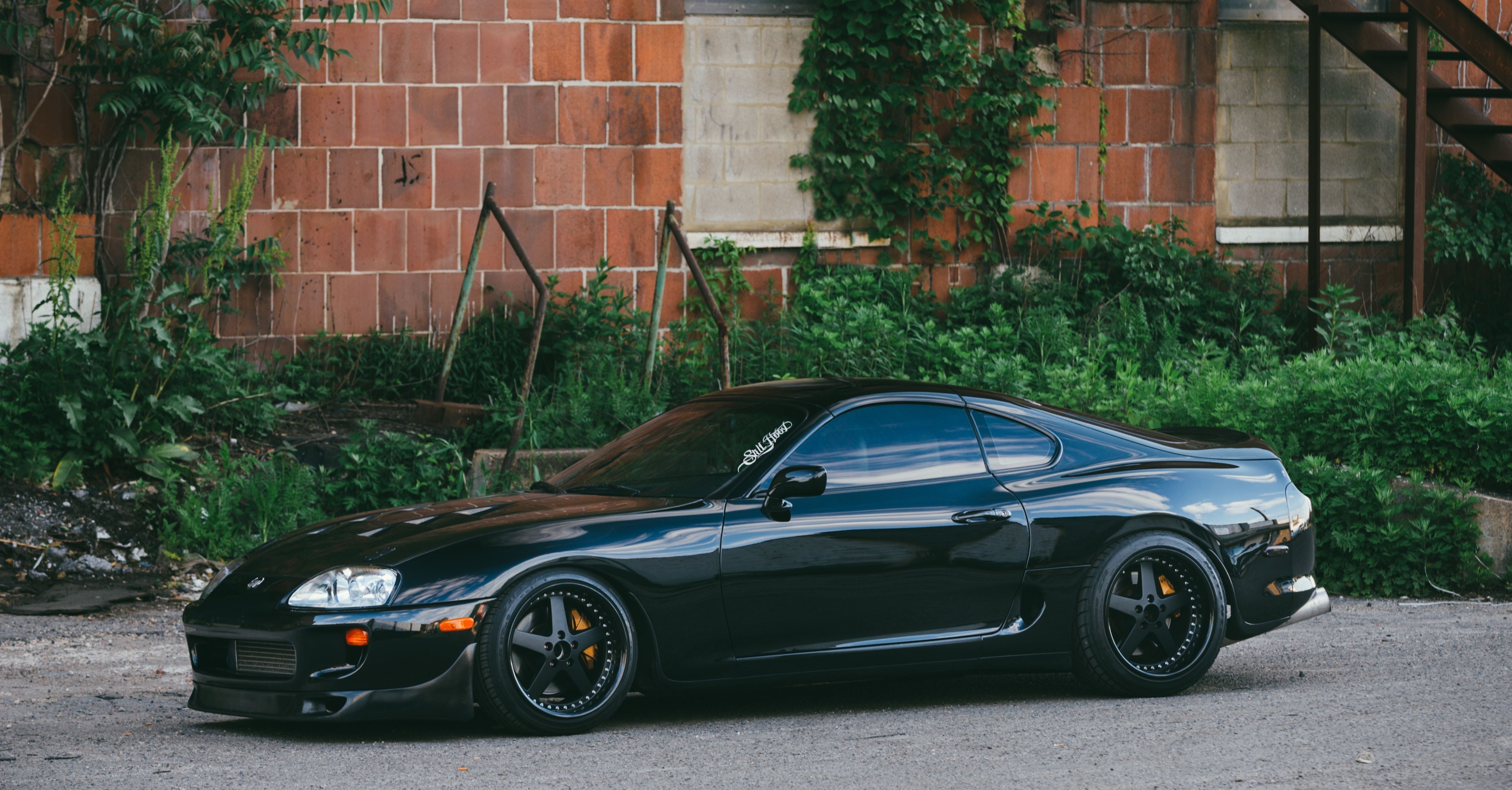 4890x2550 Black Side Toyota Supra Jdm 5k, Desktop