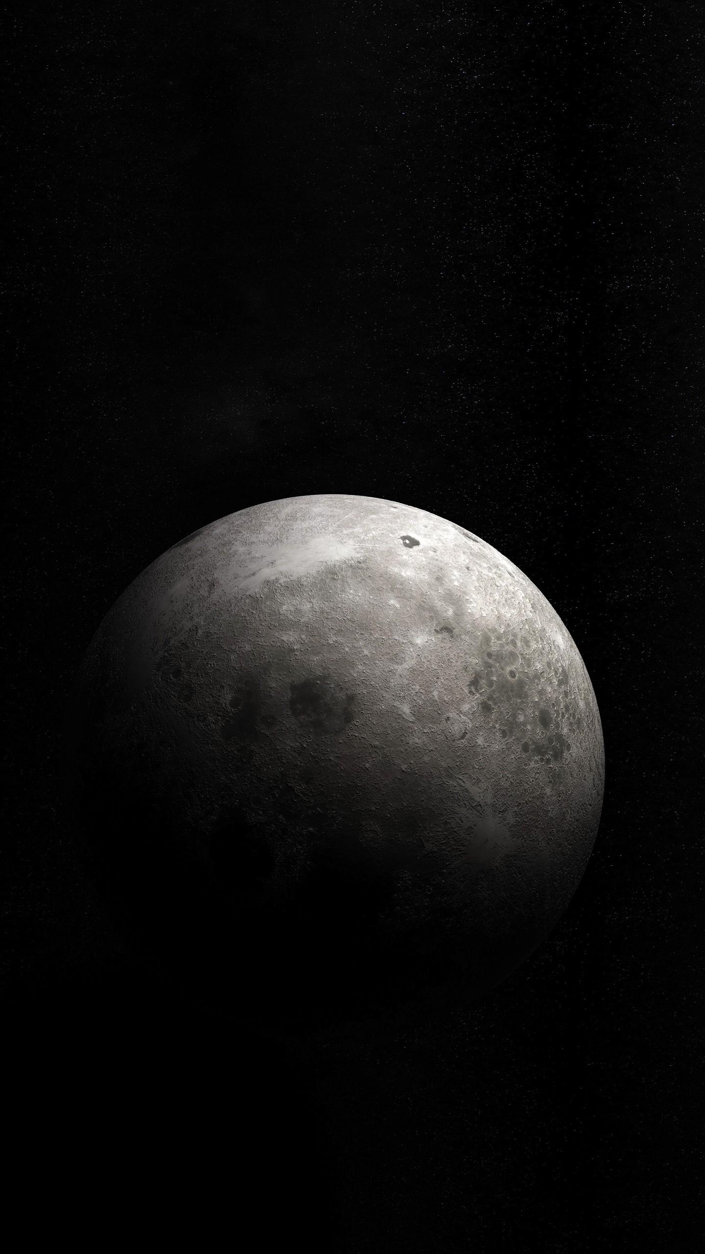 1440x2560 iPhone X Wallpaper 4k Moon, Phone