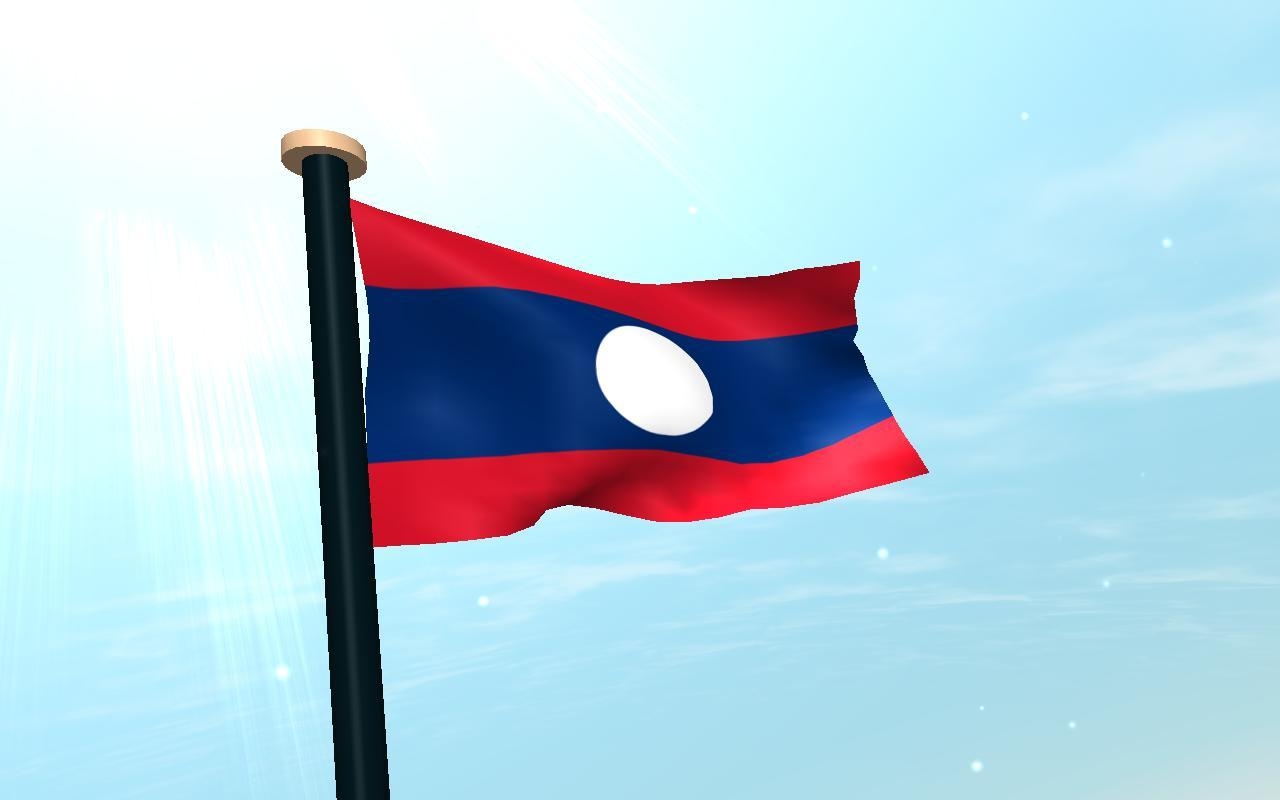 1280x800 Laos Flag 3D Free Wallpaper for Android, Desktop