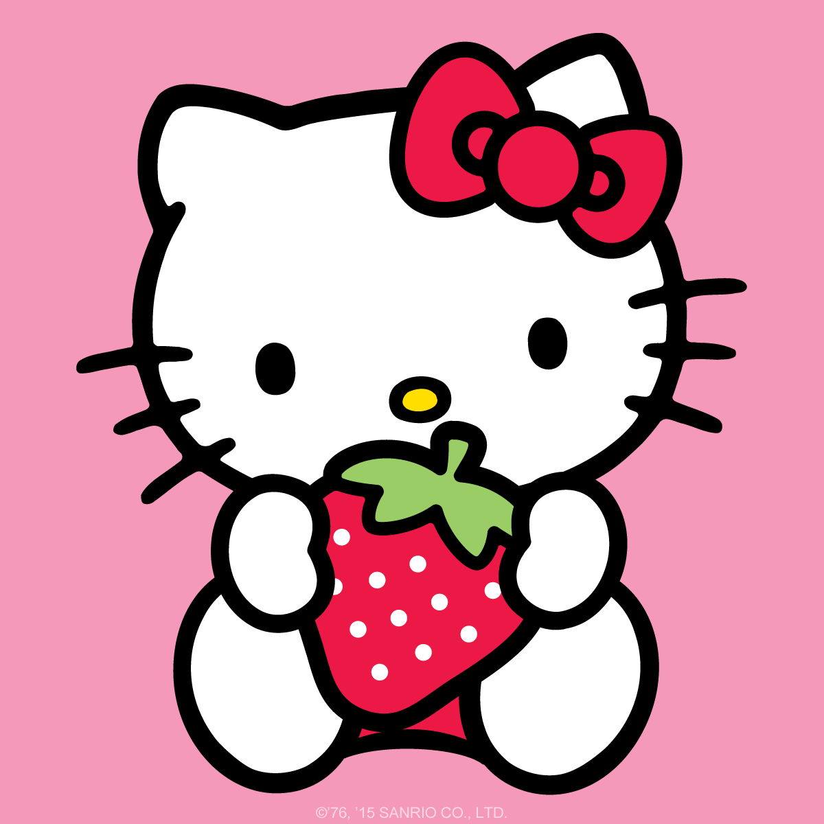 1200x1200 Hello Kitty lovely strawberry is the epitome of cuteness! Happy 'Pick Strawberries Day'!, Phone