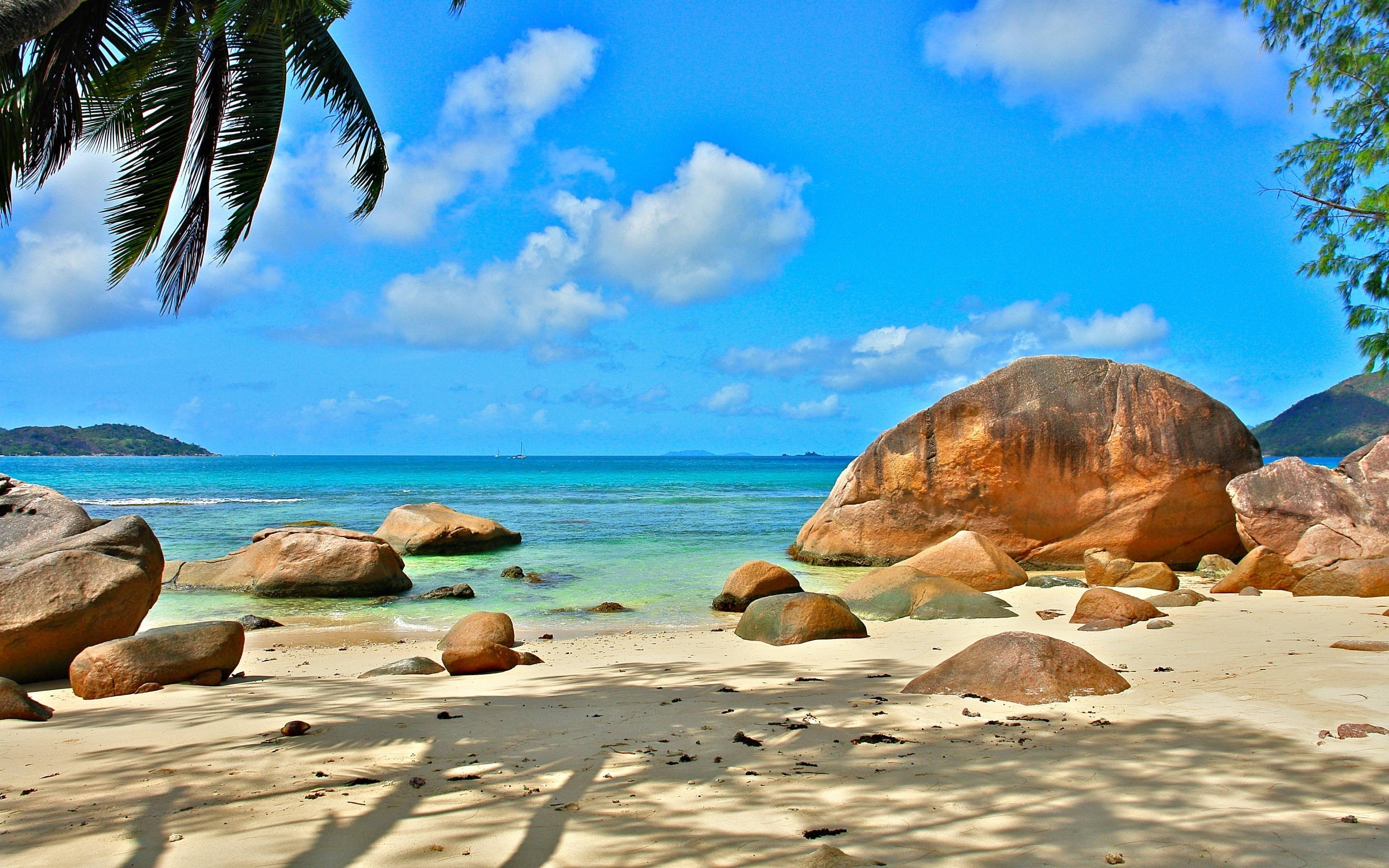 2880x1800 Beach seychelles Wallpaper, Desktop