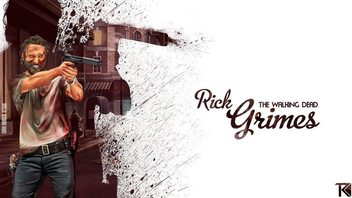 1200x670 Rick Grimes Vector Wallpaper, Desktop