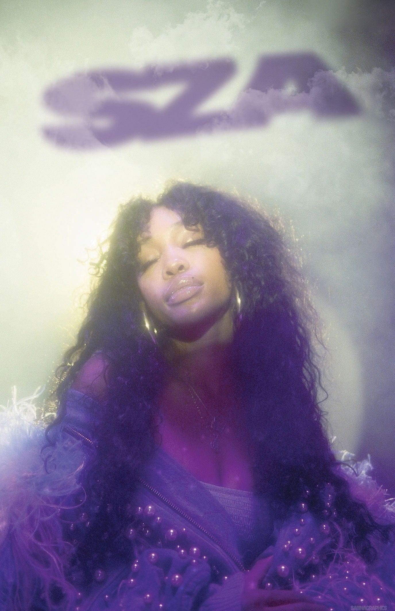 1380x2130 SZA 'Purple Aesthetic' Poster, Phone