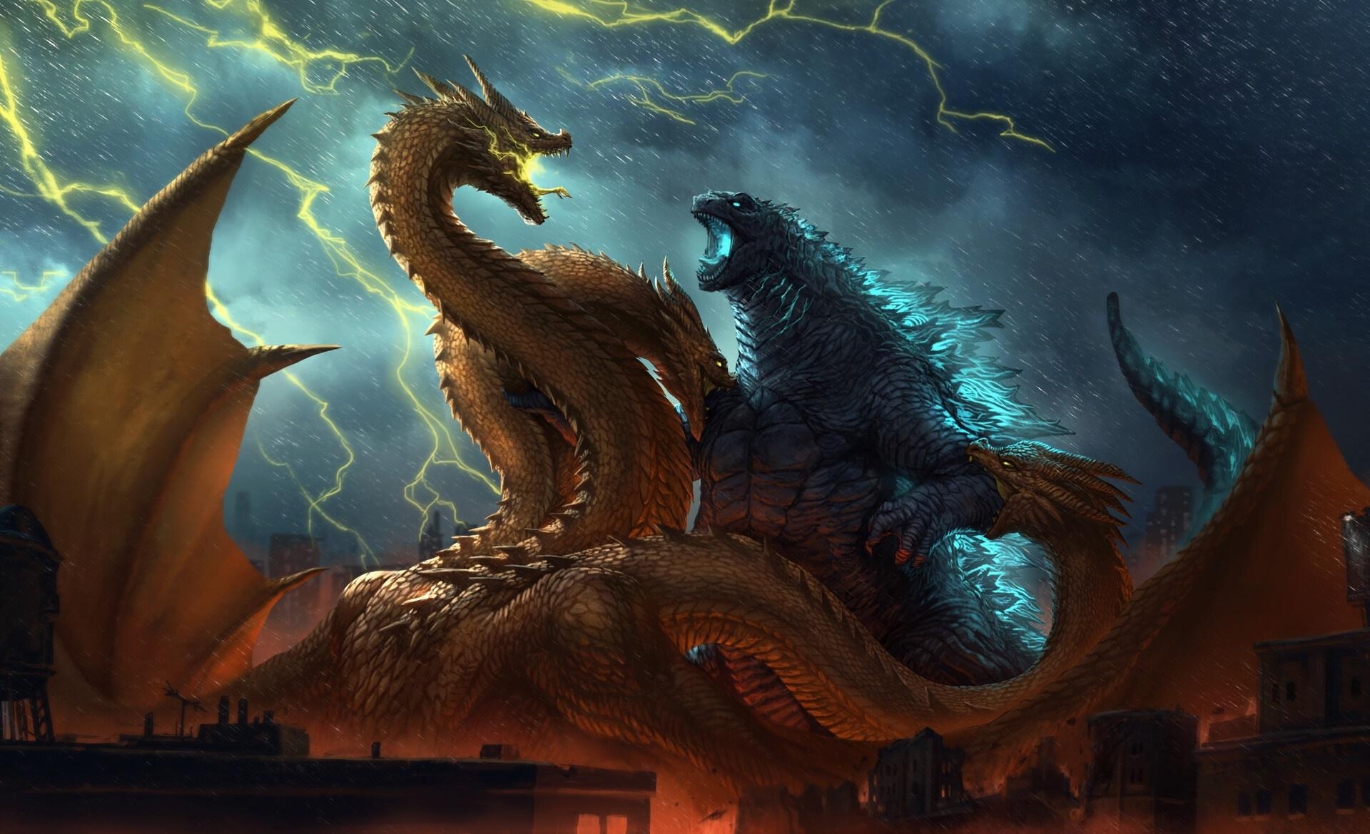 1920x1170 Cool King Ghidorah Wallpaper, Desktop