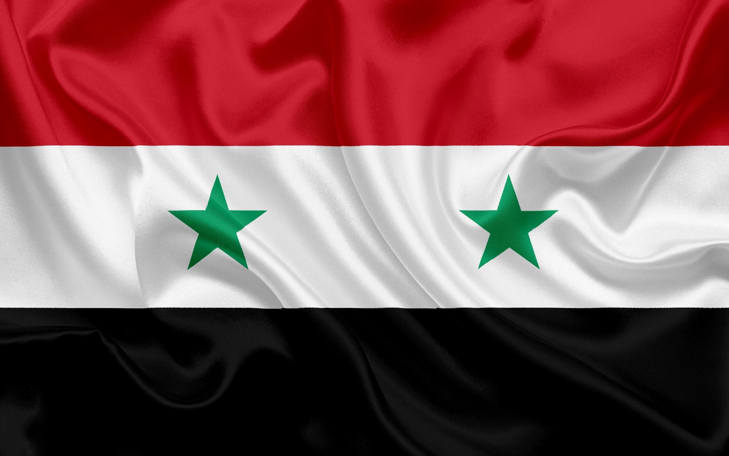 2560x1600 Download wallpaper Syrian flag, Syria, Asia, national flag, Desktop