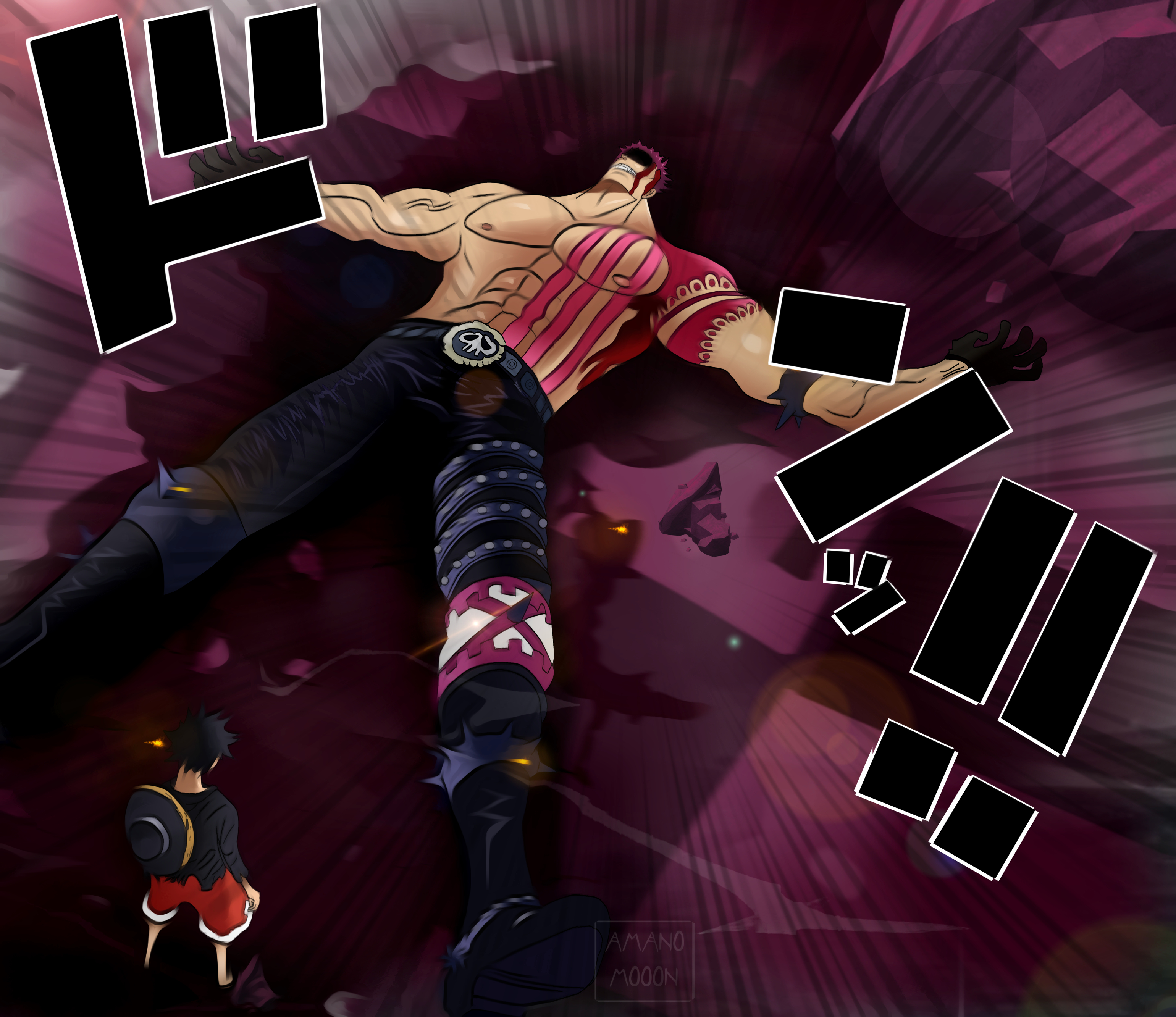 3080x2670  Monkey D. Luffy, Charlotte Katakuri wallpaper, Desktop