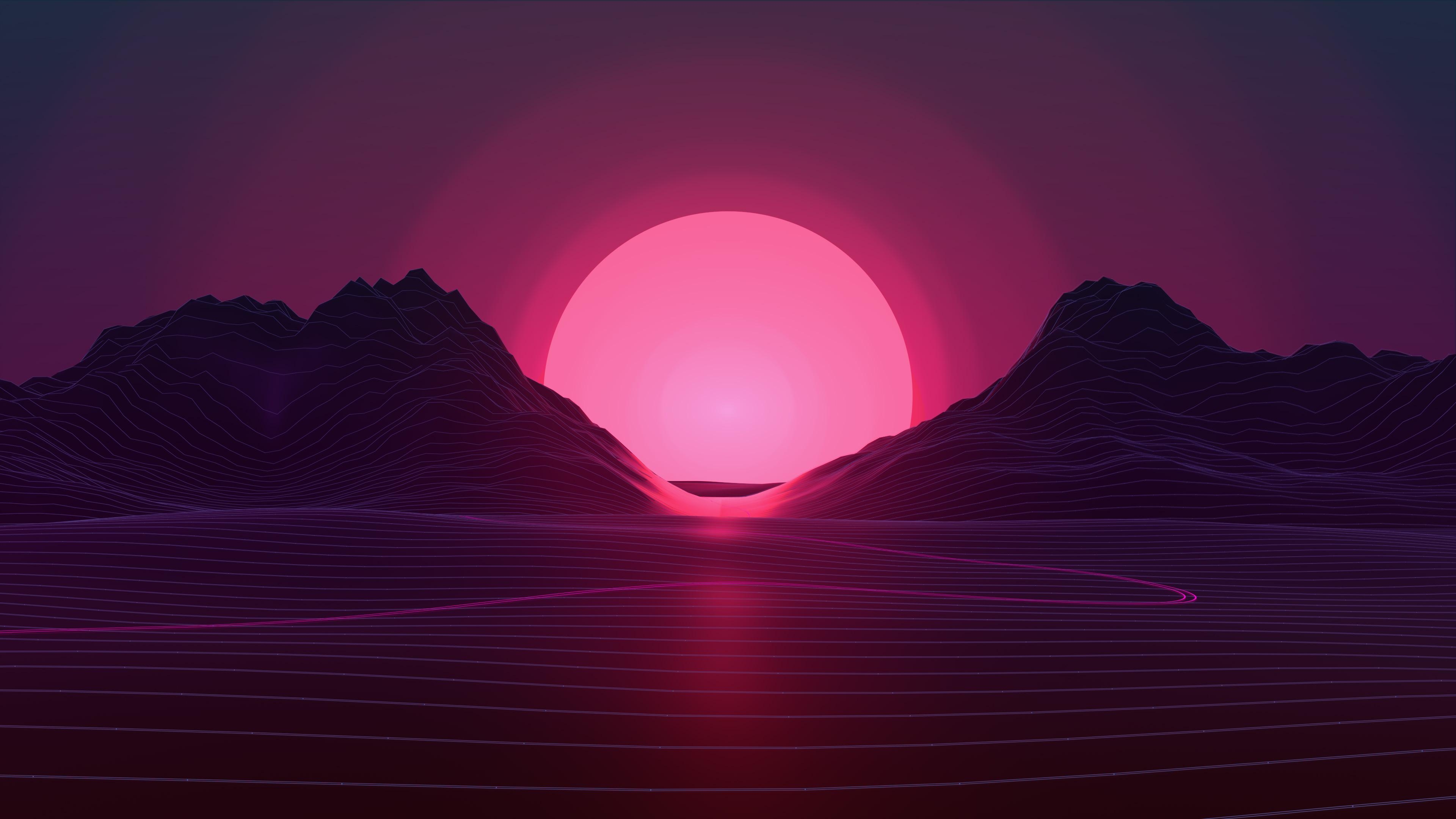 3840x2160 Retro Wave HD Wallpaper and Background Image, Desktop