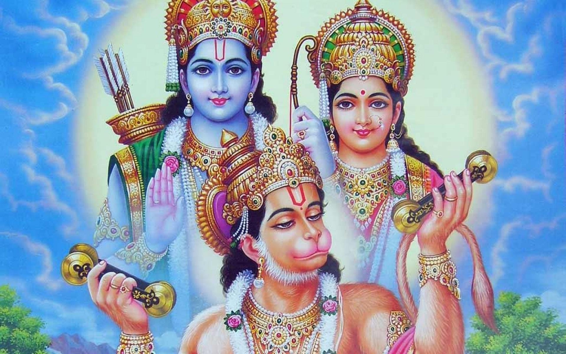 1920x1200 Hanuman Rama And Sita Wallpaper & Background Download, Desktop