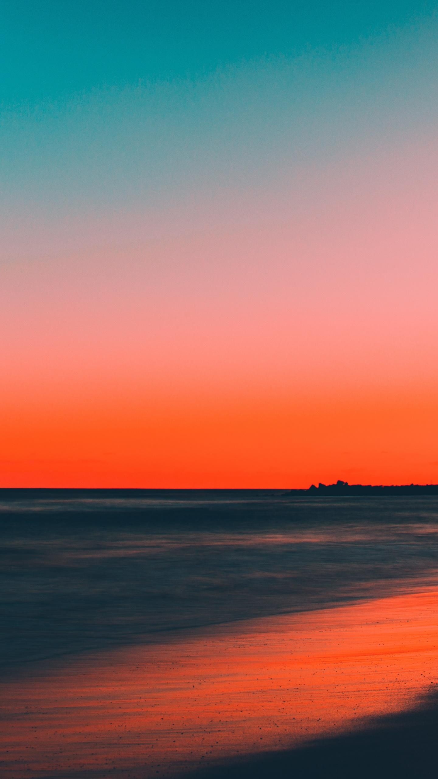 1440x2560 Beach, Clean Sky, Skyline, Sunset, Wallpaper 7 Beach, Phone