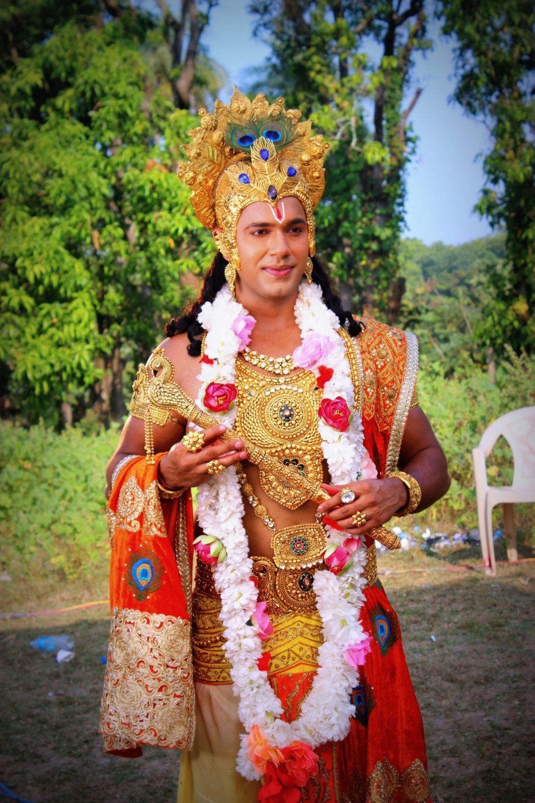 1070x1600 Saurabh Pandey as Lord Krishna in Sony.in.com, Phone