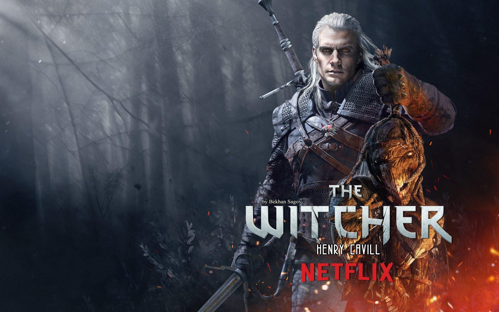 1920x1200 Nova arte de fã imagina Henry Cavill como Geralt em The Witcher, Desktop