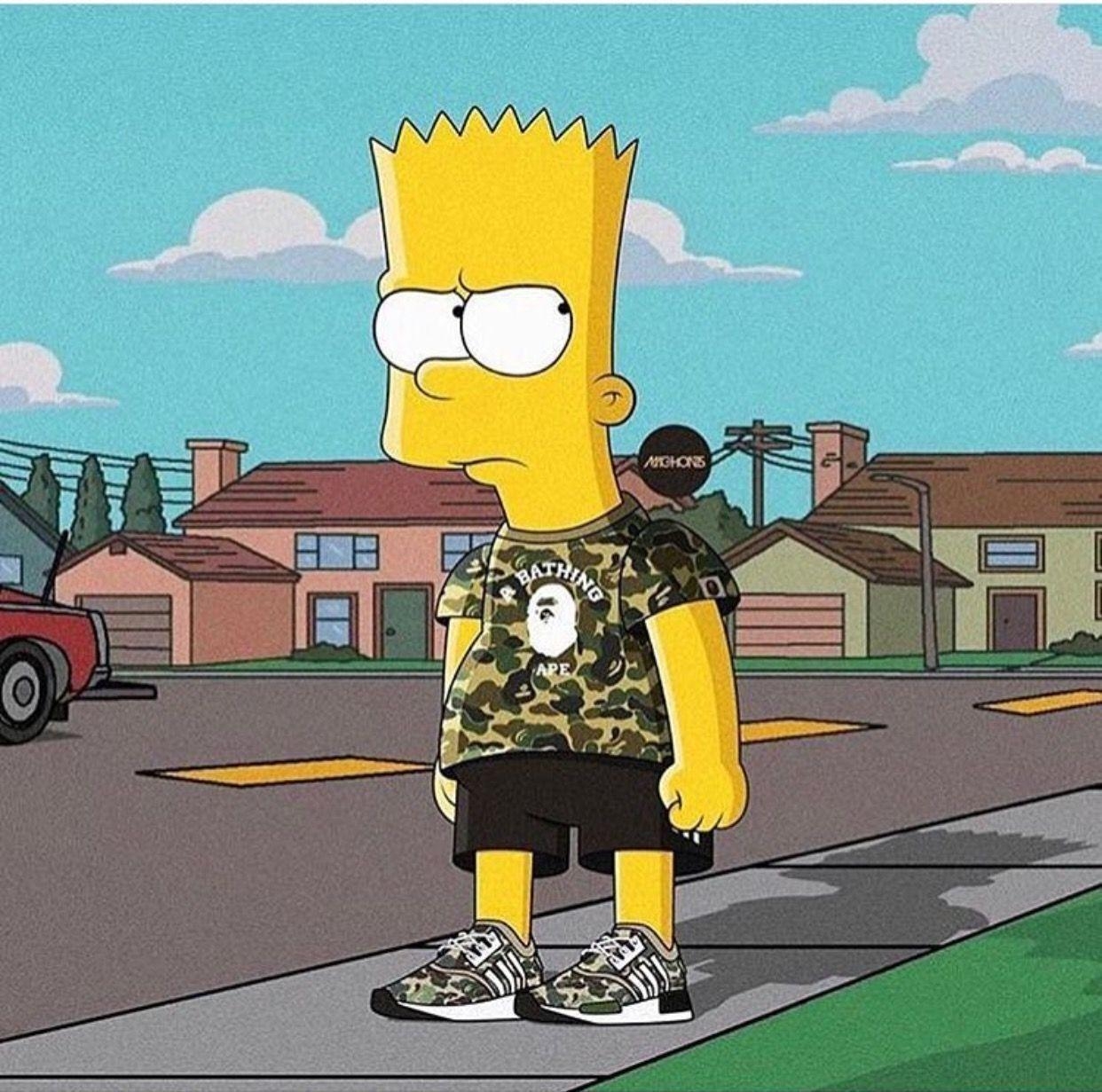 1250x1240 Bart Simpson Wearing Brands Wallpaper Free Bart Simpson Wearing Brands Background, Desktop