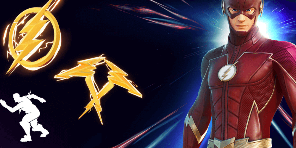 1000x500 The Flash Fortnite wallpaper, Dual Screen