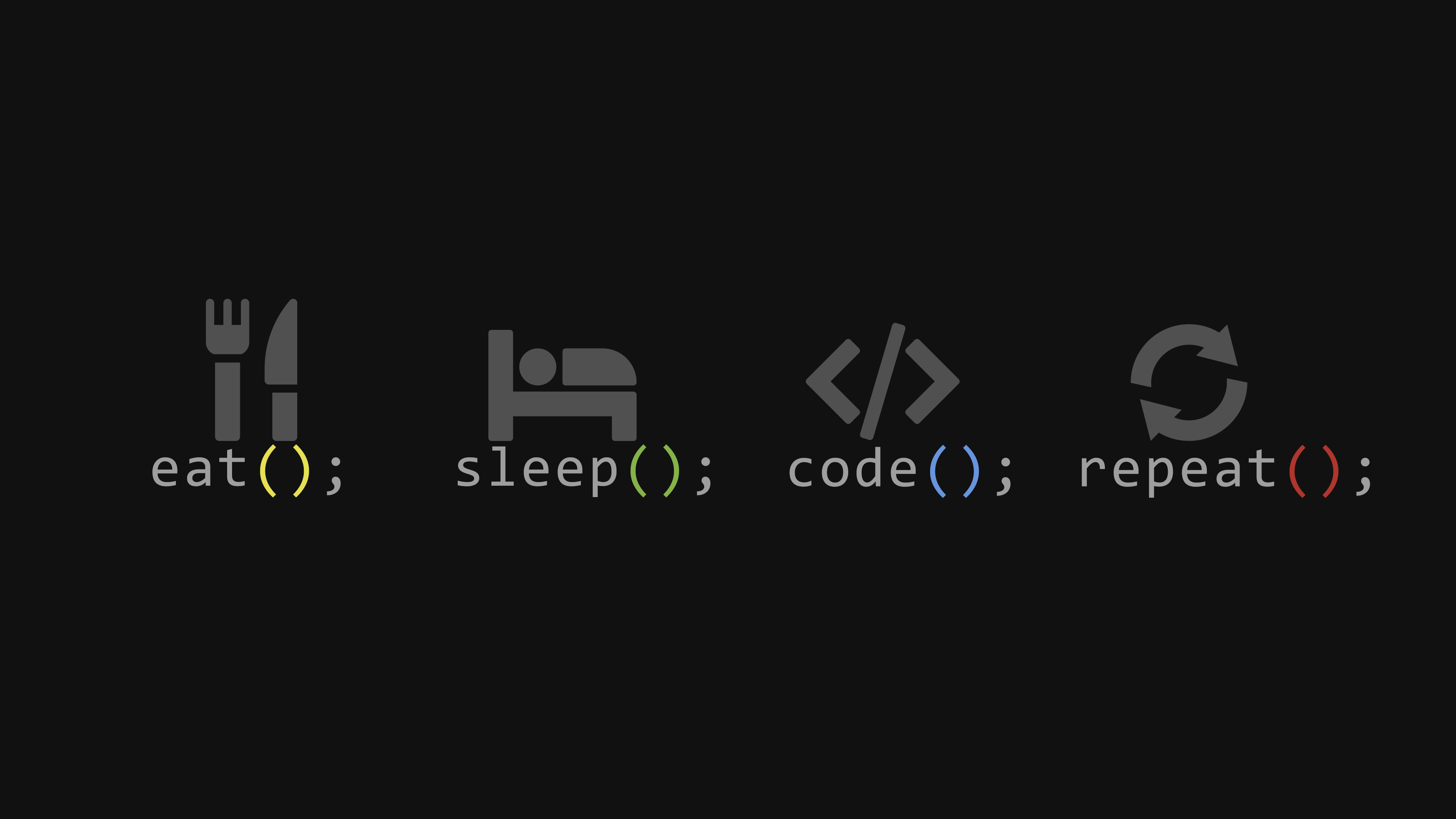 3840x2160 Eat Sleep Code Repeat Wallpaper in 4K, Desktop