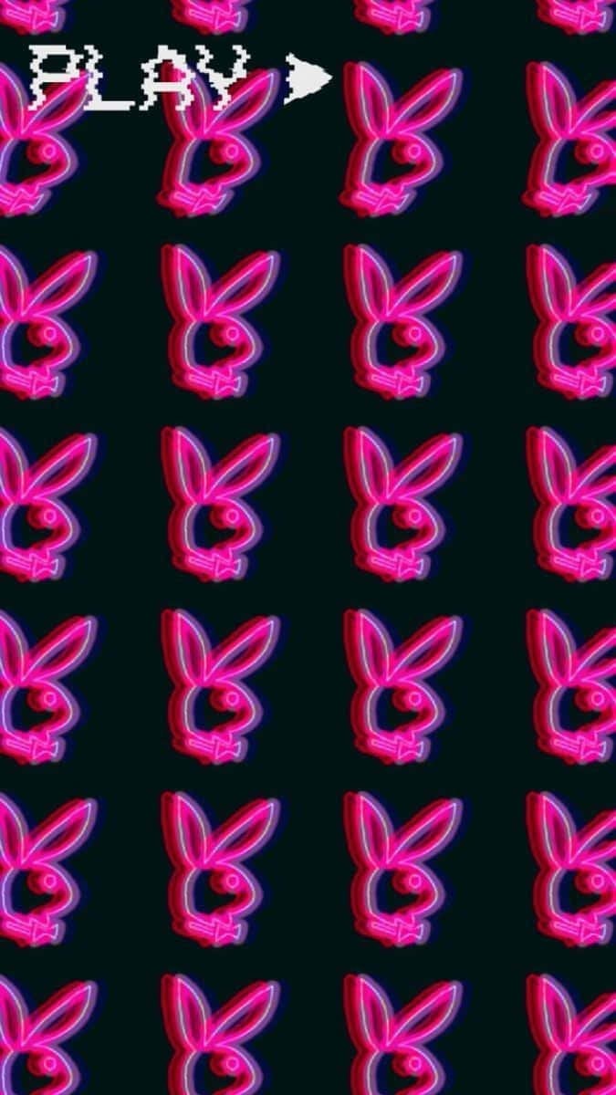 680x1200 Download Pink Y2K Playboy Patterns Background, Phone