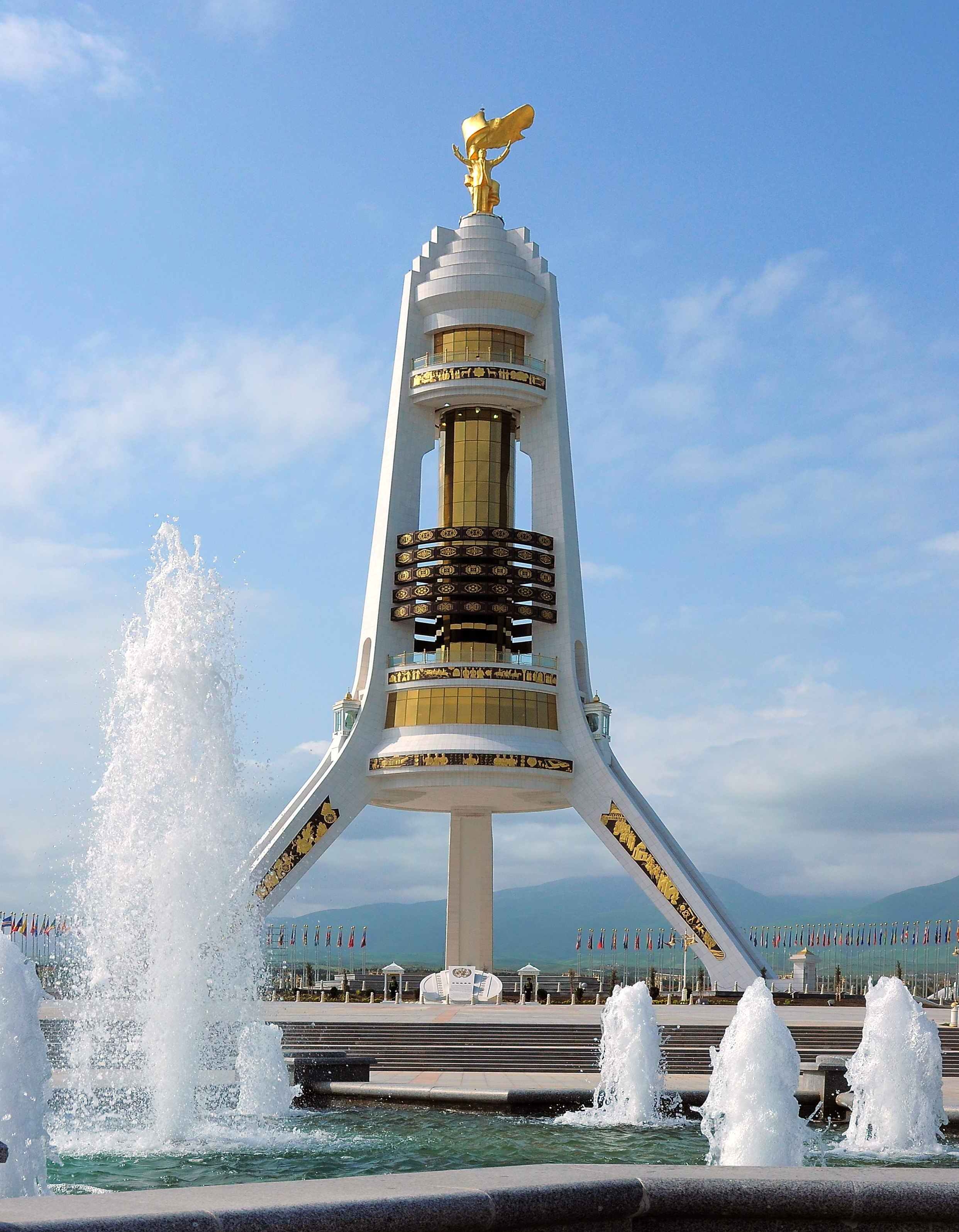 2490x3190 Uch Ayak Freedom Tower City Turkmenistan wallpaper and image, Phone