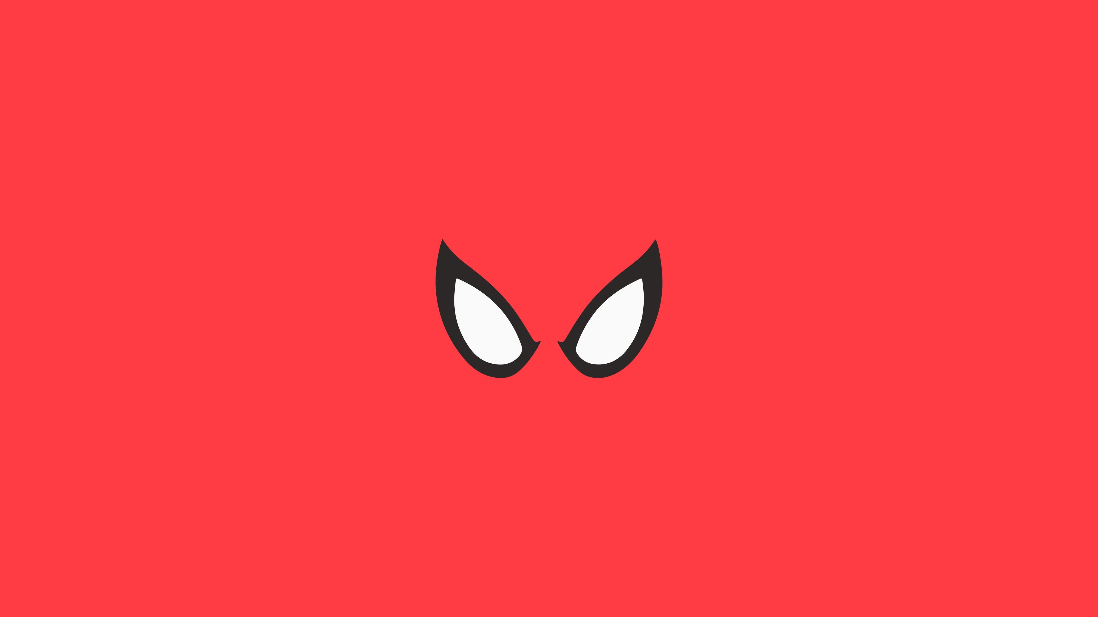 3840x2160 Wallpaper 4k Spiderman Red Minimal Background Wallpaper, Desktop