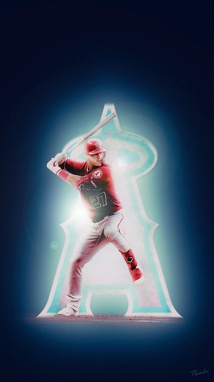 750x1340 Mike Trout Wallpaper to spruce up your, Phone