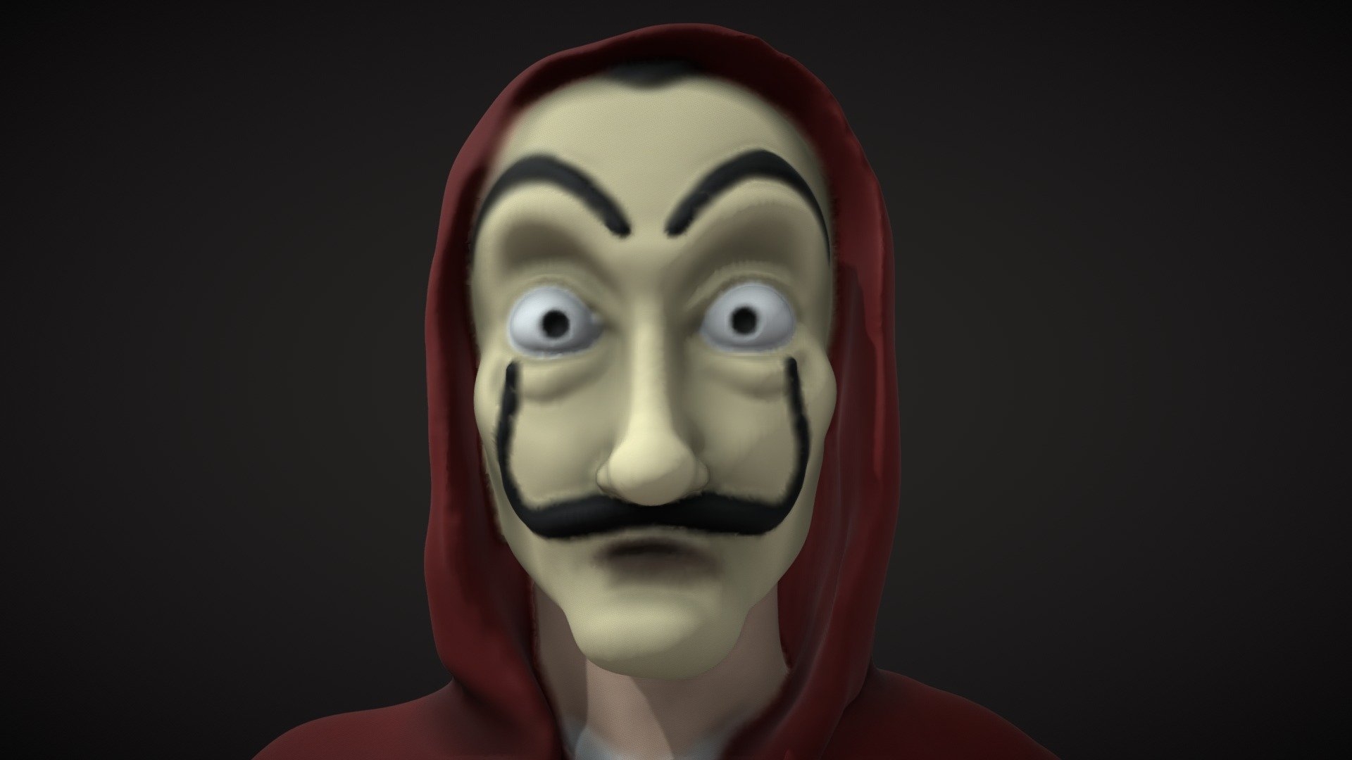 1920x1080 Dali Mask Heist model by dreego [a44a006], Desktop