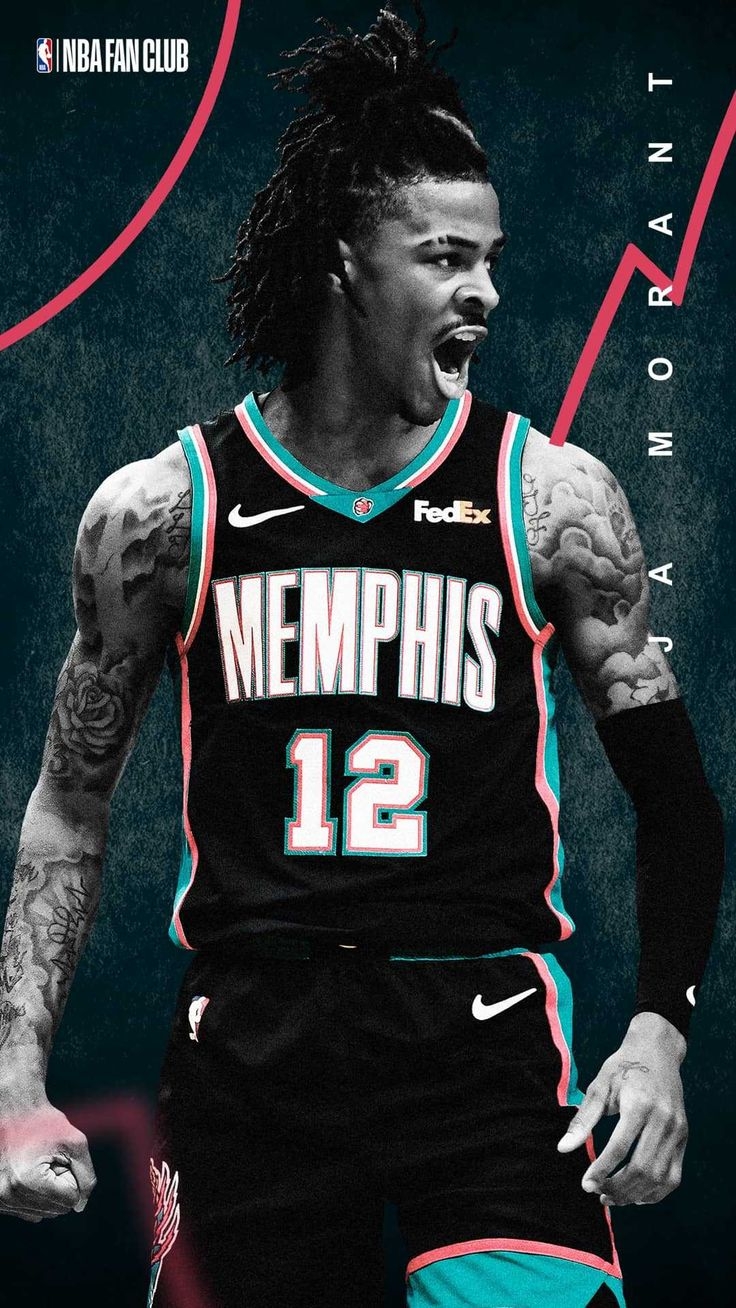 740x1310 Ja Morant Wallpaper Discover more cartoon, dunk, iphone, memphis grizzlies, morant cartoon wallpaper.. Memphis grizzlies, Basketball players, Nba wallpaper, Phone