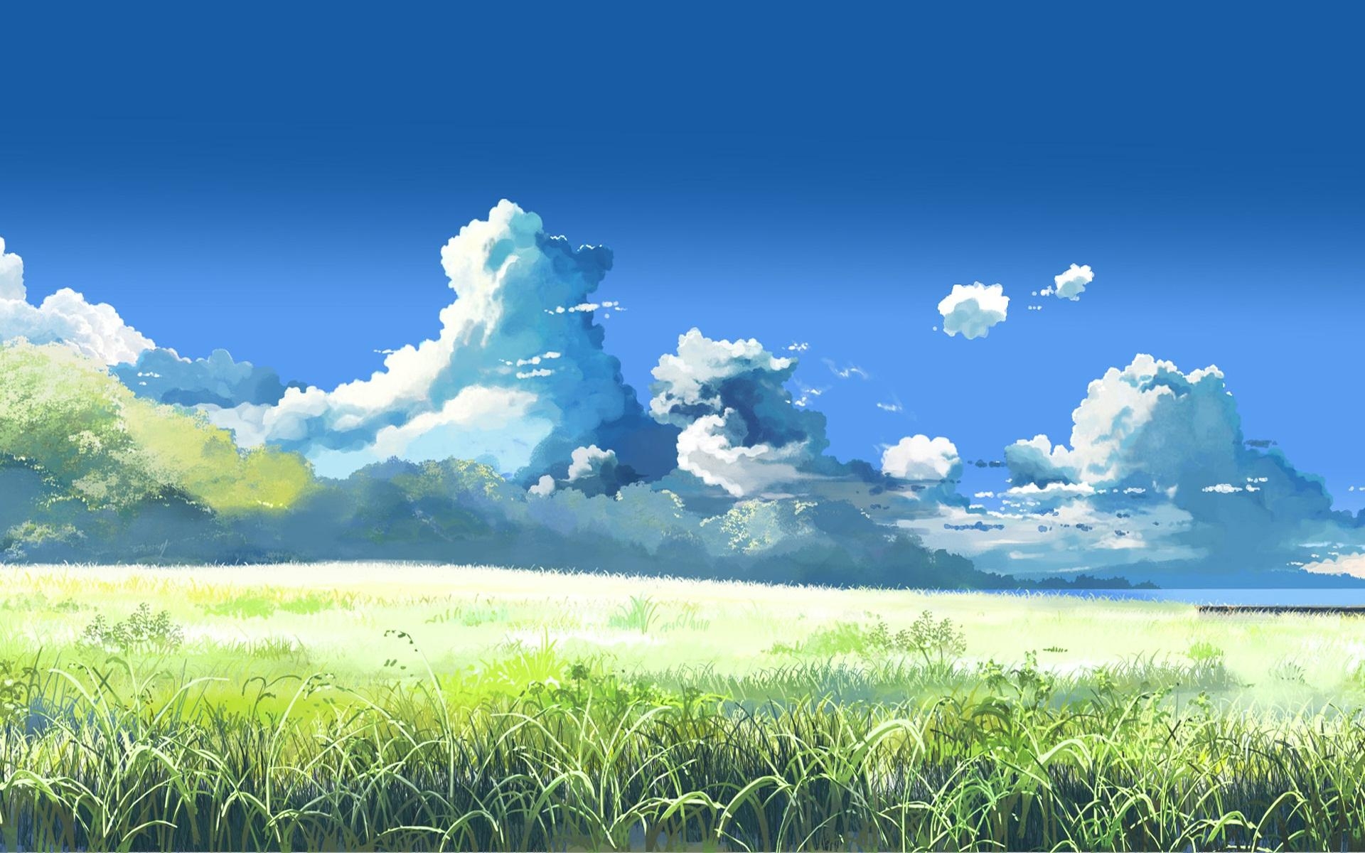 1920x1200 Anime Landscape Wallpaper HD, Desktop