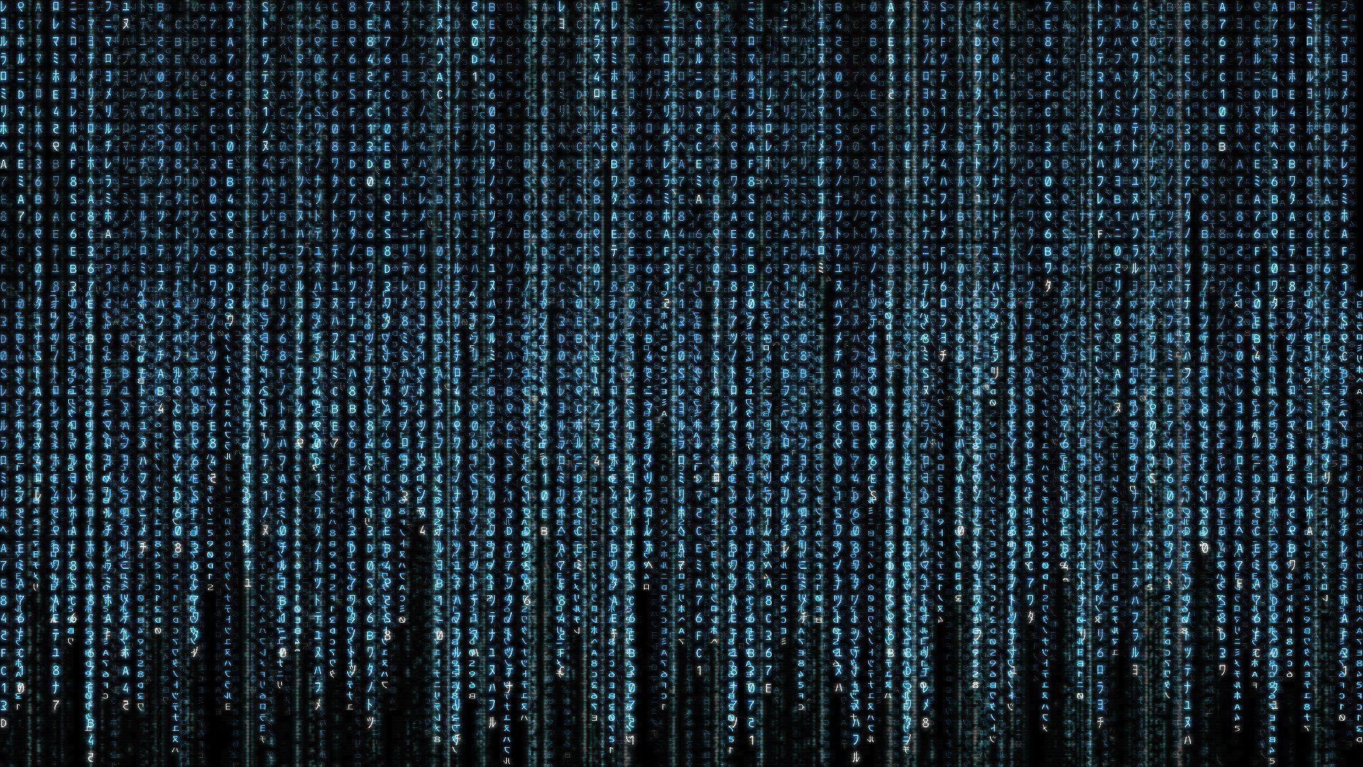 1920x1080 Matrix Wallpaper Blue Abstract Glitch Wallpaper, Desktop