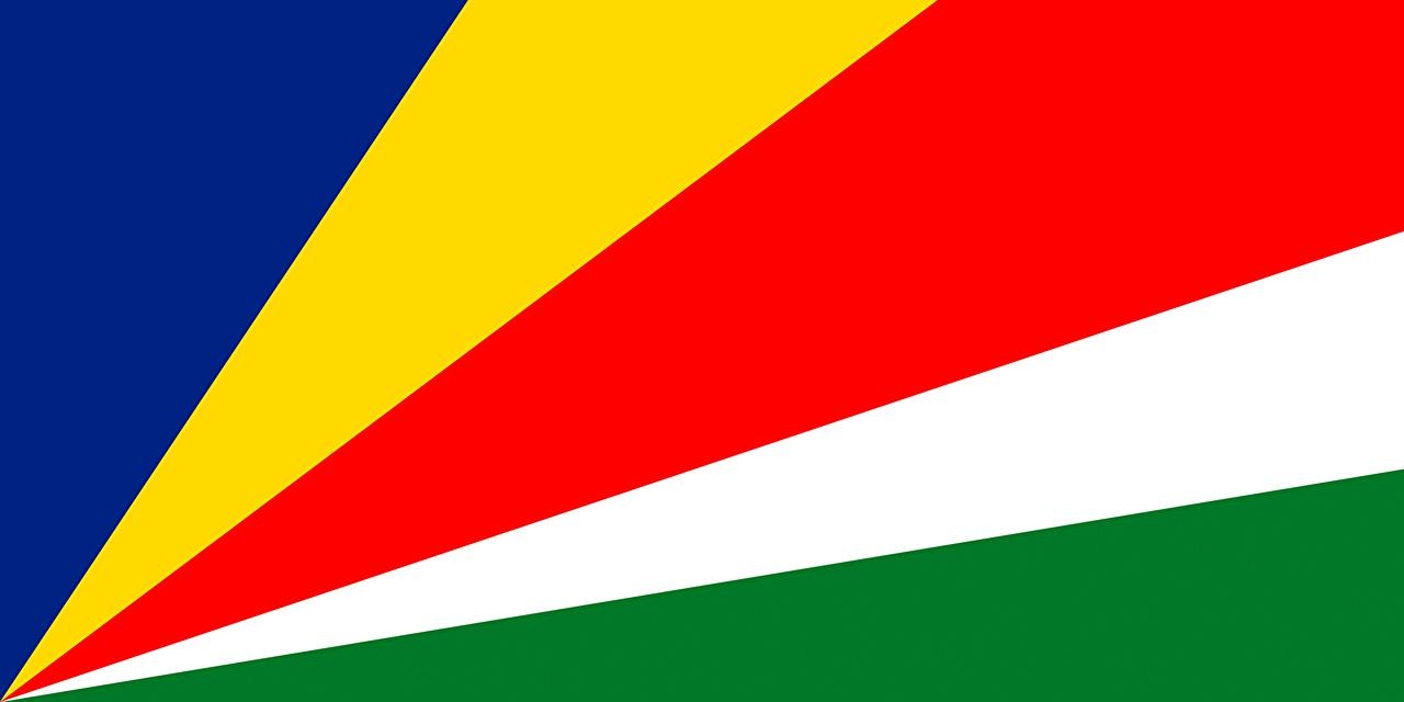 1280x640 image Seychelles Flag Stripes, Dual Screen