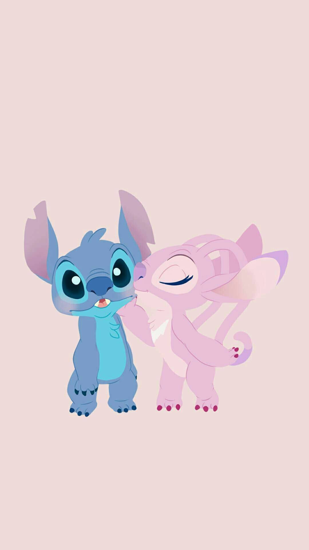 1080x1920 Download Lilo And Stitch Angel Kiss Wallpaper, Phone