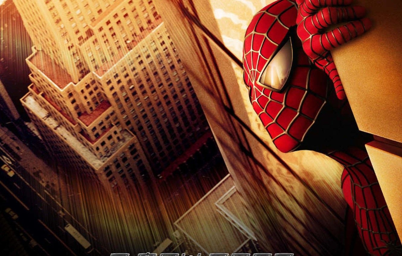 1340x850 Wallpaper city, new york, film, Peter Parker, Spider Man, Tobey Maguire, Tobey Maguire image for desktop, section фильмы, Desktop