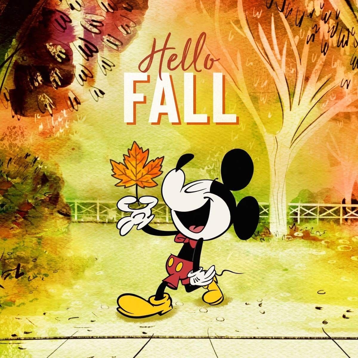 1200x1200 Disney Fall Wallpaper, HD Disney Fall Background on WallpaperBat, Phone