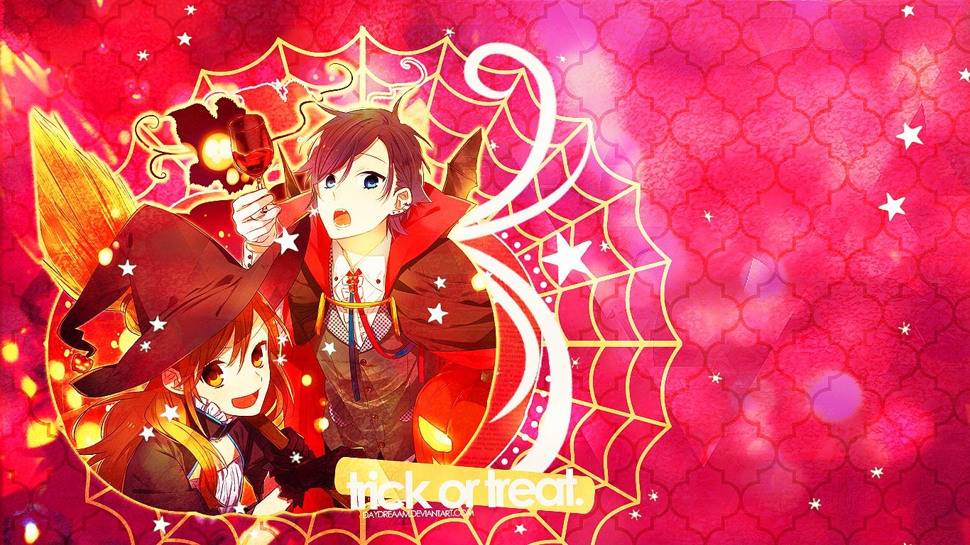 1370x770 Horimiya Wallpaper: Trick or Treat!, Desktop