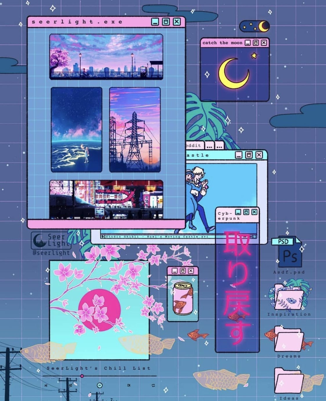 1130x1390 seerlight. Vaporwave wallpaper, Kawaii art, Vaporwave art, Phone