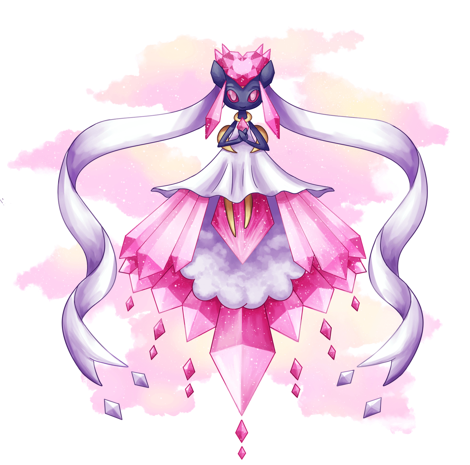 1600x1590 Diancie HD Wallpaper, Desktop