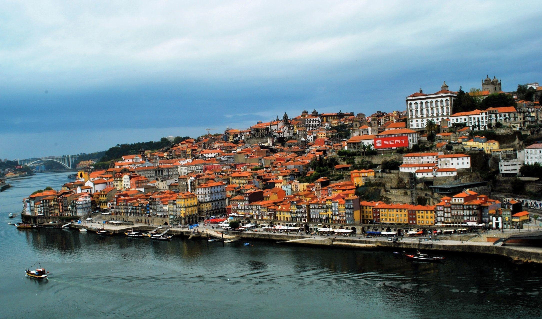 2170x1280 image Porto Portugal Coast From above Cities Building, Desktop