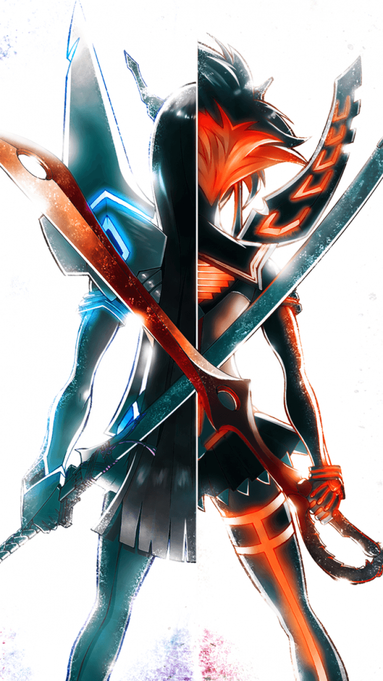 750x1340 Satsuki and Ryuko iPhone wallpaper. Kill la Kill. Kill, Phone