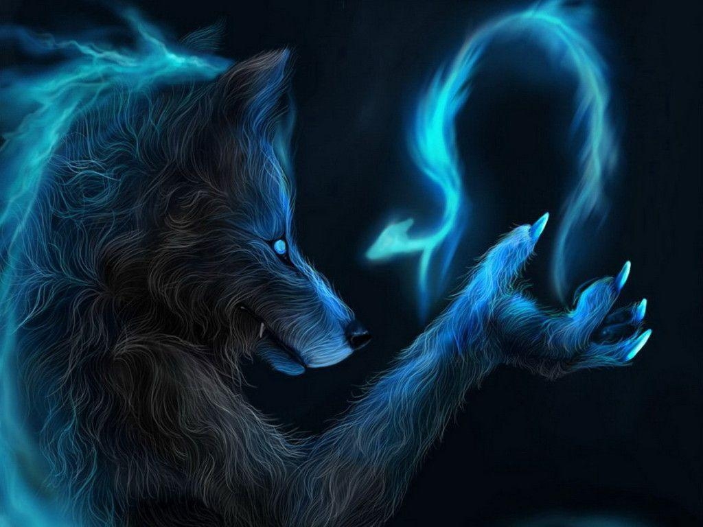 1030x770 image of Cool Fire Wolf Background - #SC, Desktop