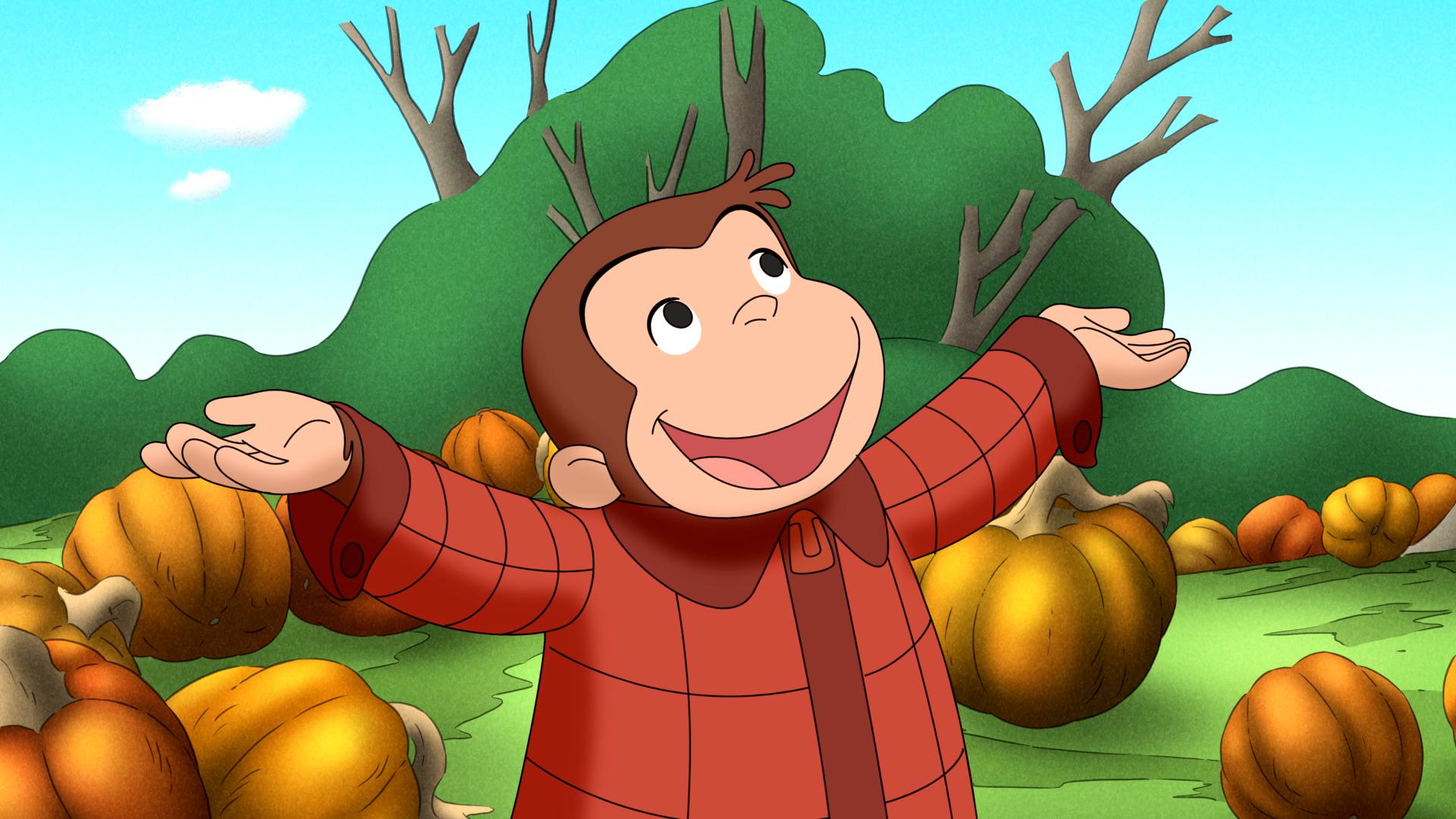 1920x1080 CURIOUS GEORGE halloween autumn g, Desktop