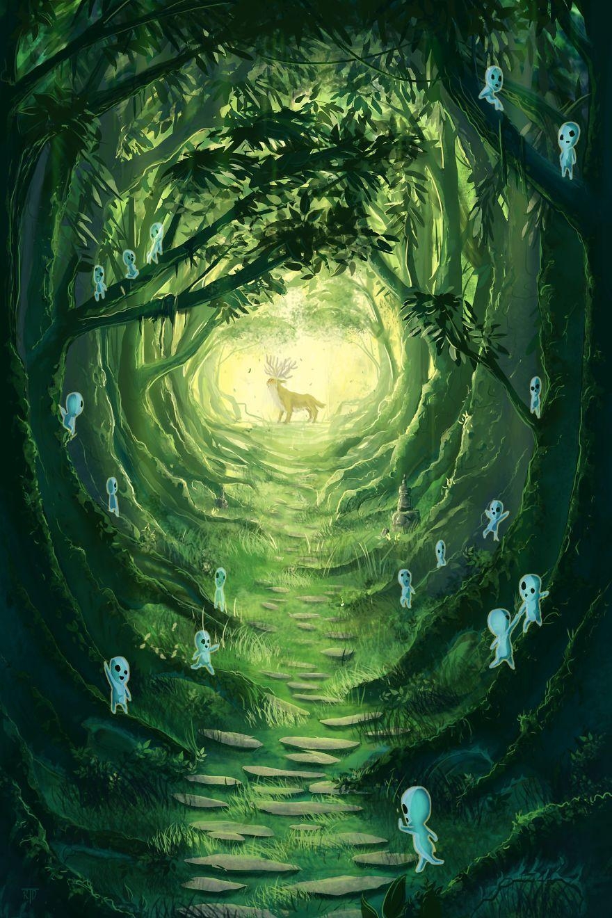 880x1320 Studio Ghibli Themed Wallpaper For Smartphones, Phone